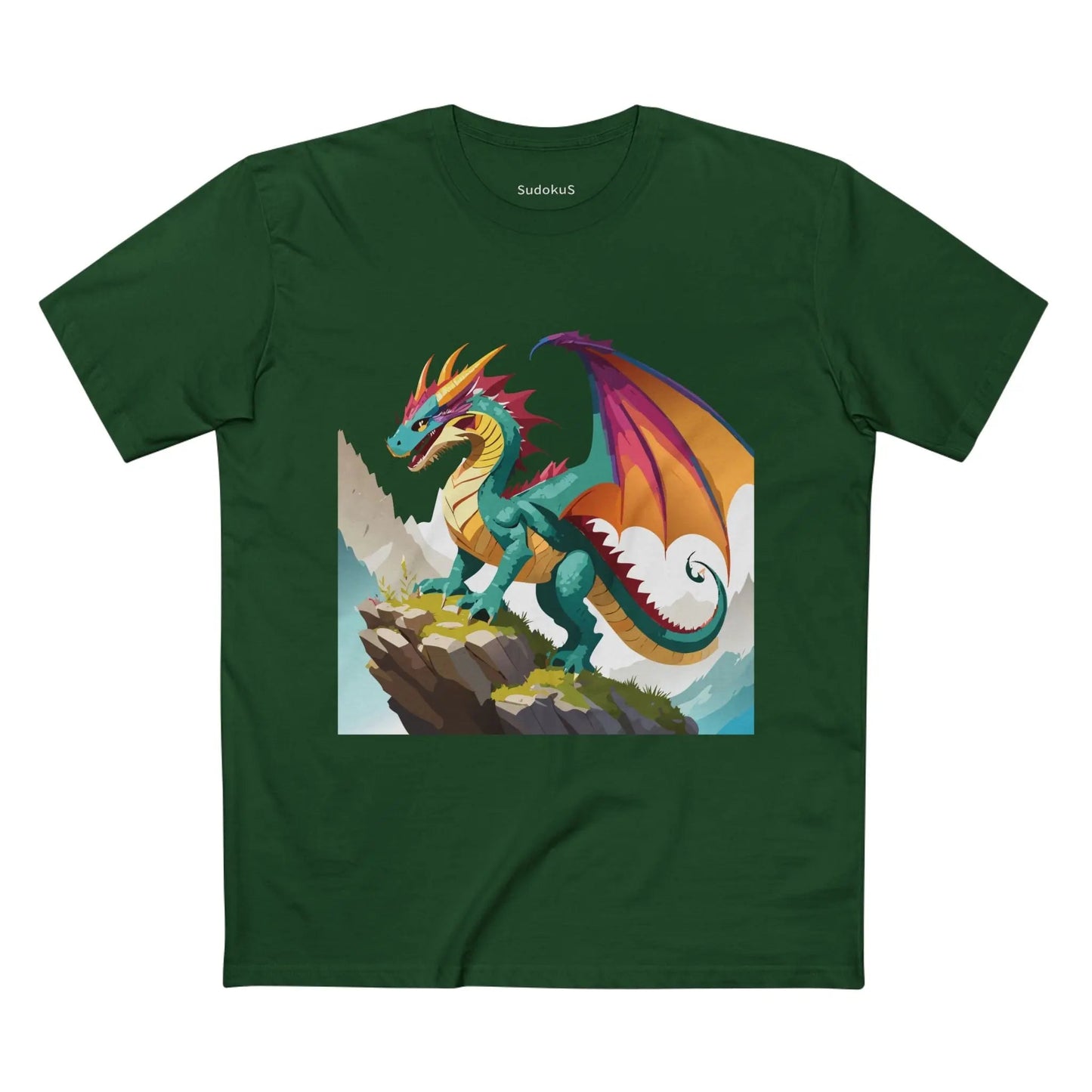 Dragon Graphic Unisex 100 Cotton Staple Tee 28