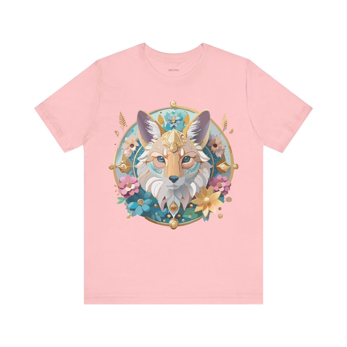 Medallion Graphic Unisex Cotton Bella+Canvas Tee with Art Design d32
