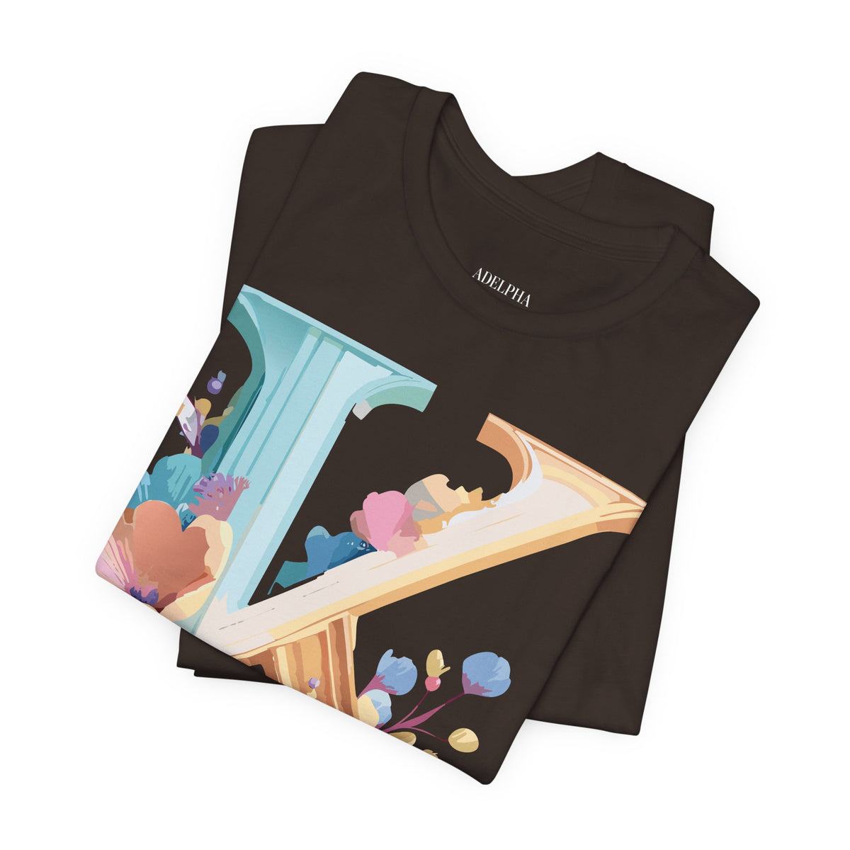 Letter K Graphic Unisex Cotton Bella+Canvas Tee with Art Letter Design