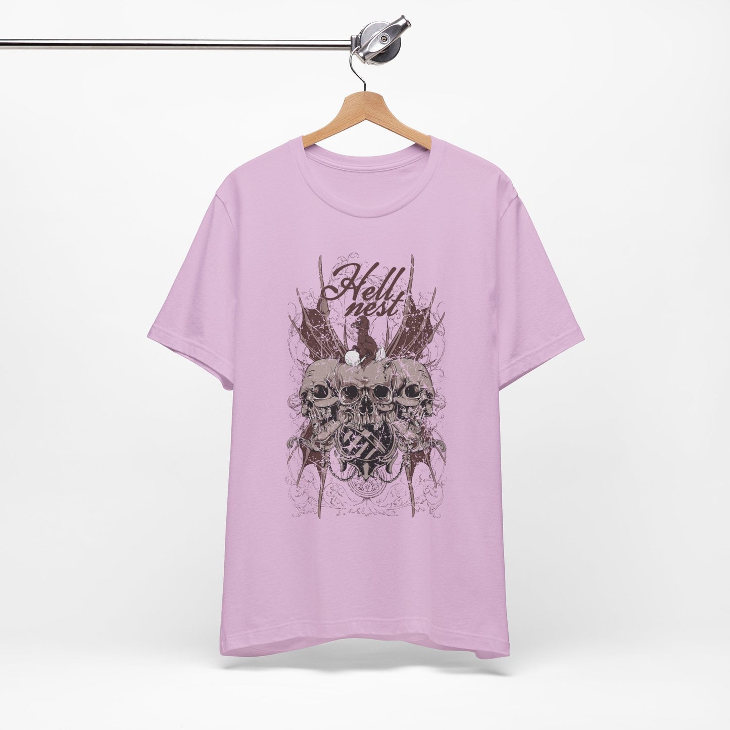 Skull Cluster graphic tee Gothic skulls grunge floral design