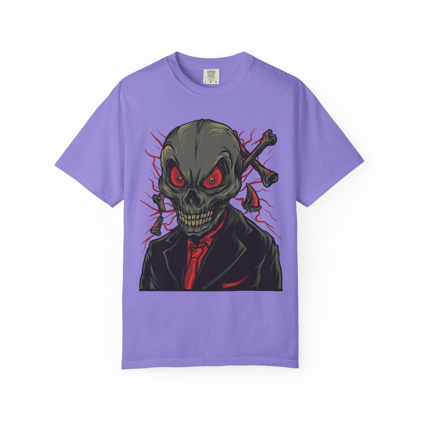 Camiseta unisex de algodón con calavera 