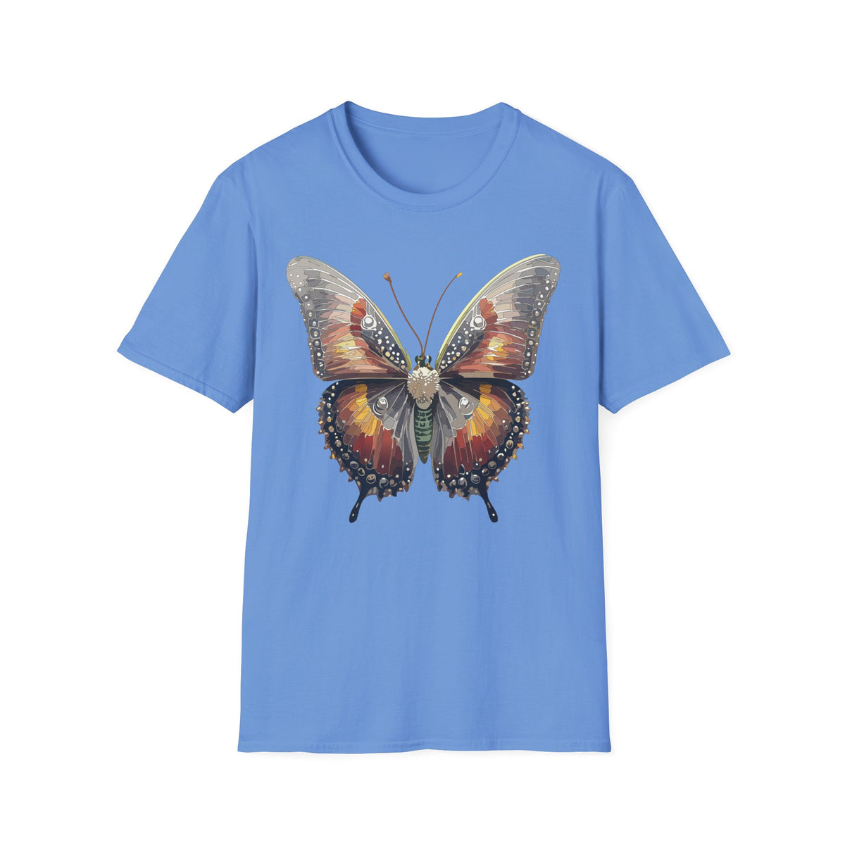Butterfly Graphic T-Shirt — Vintage Orange Monarch Graphic Tee Unisex 100 Cotton Gildan T-Shirt