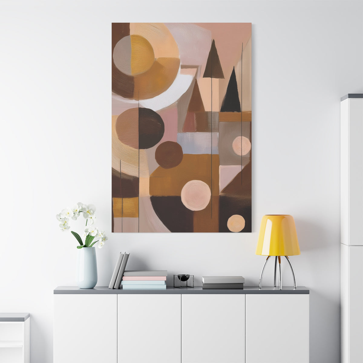 Abstract Geometric Painting Print Canvas 20x24,20x30,24x30 24x32,24x36,30x40 32x48,36x48,40x60 Pine-Wood Inner Frame ABS-51