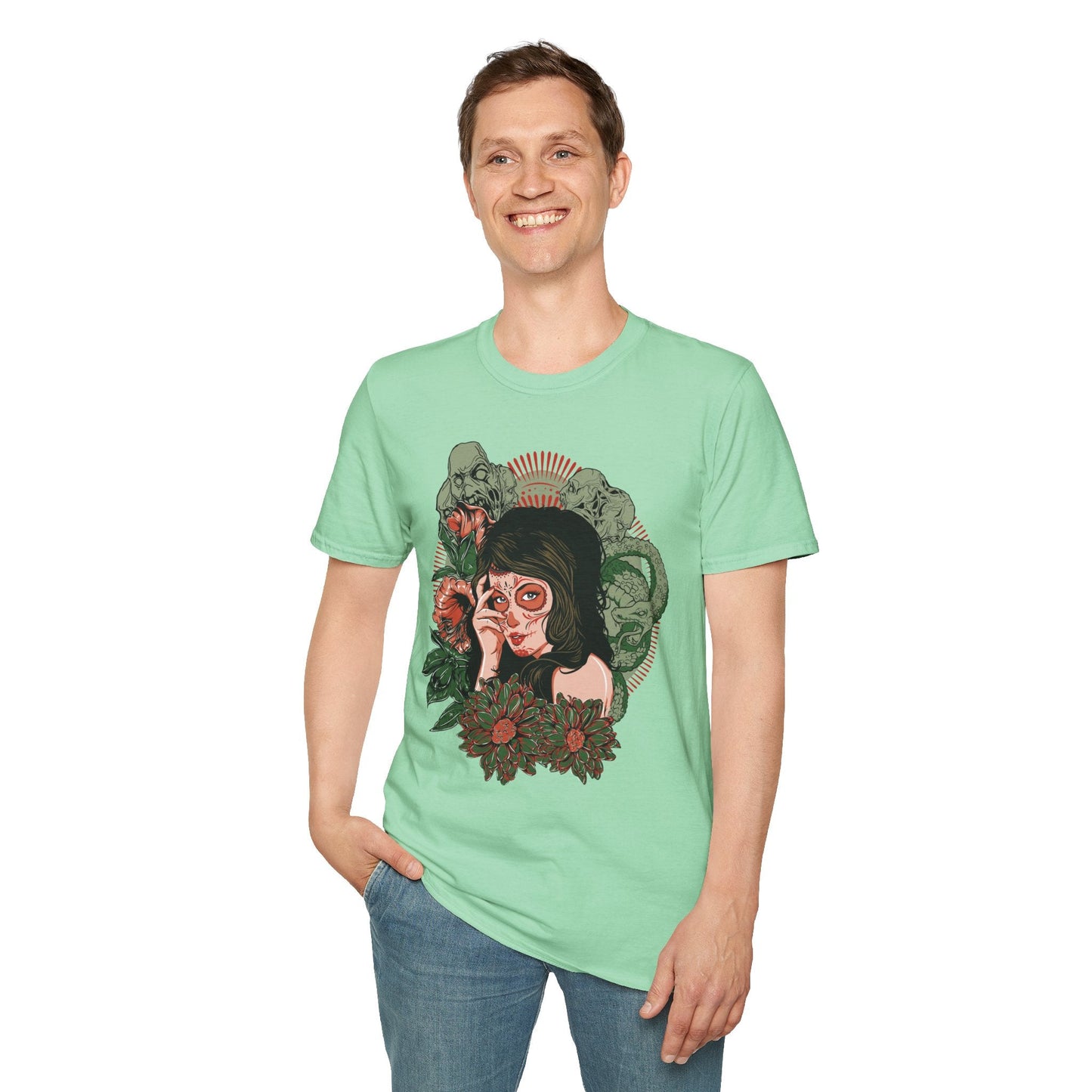 Art Design Graphic Tee Shirt Unisex Softstyle Cotton Art Shirt for Graphic Lovers