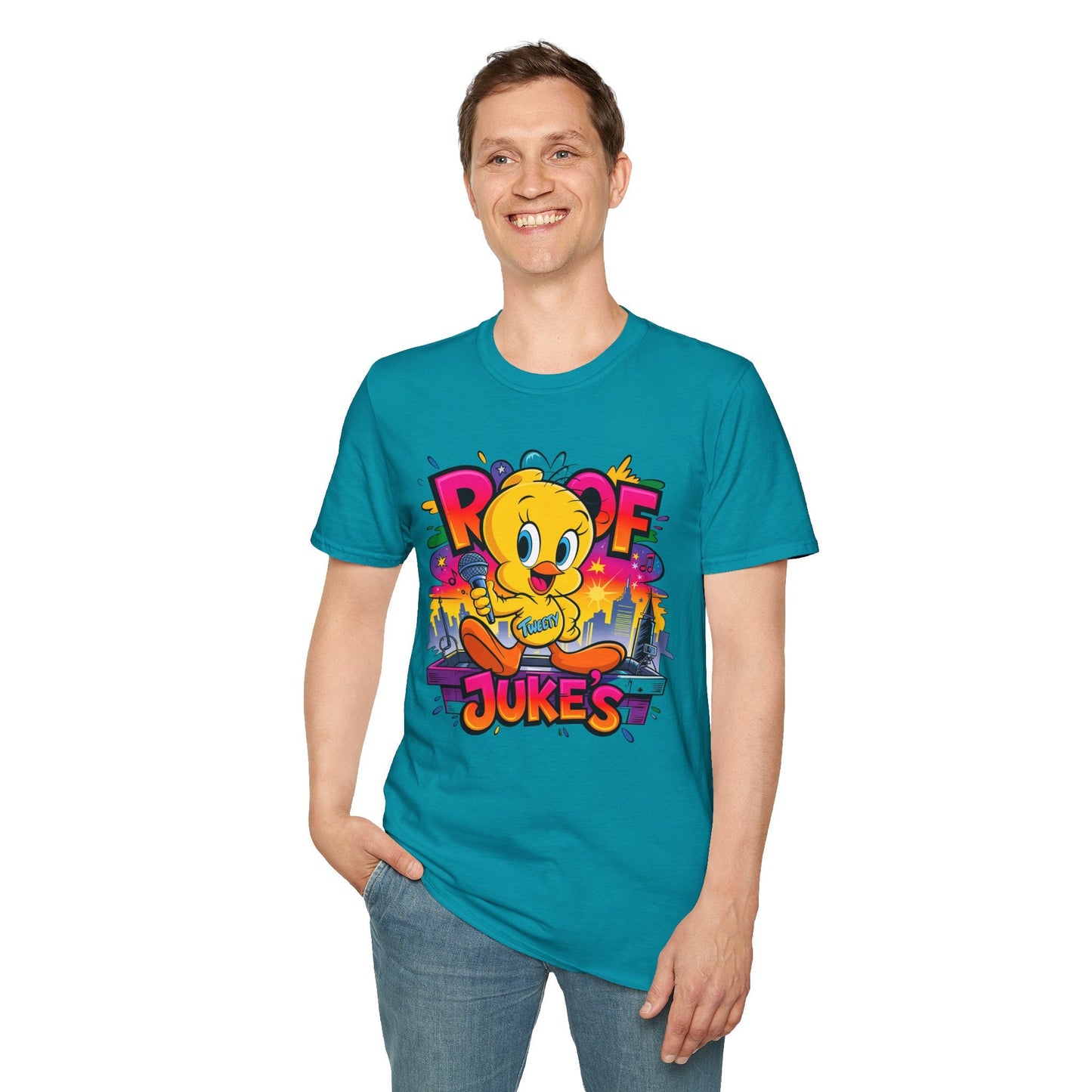Unisex Cartoon T Shirt With Animation Design Versatile Funny Animals Tee Shirt Gildan Softstyle