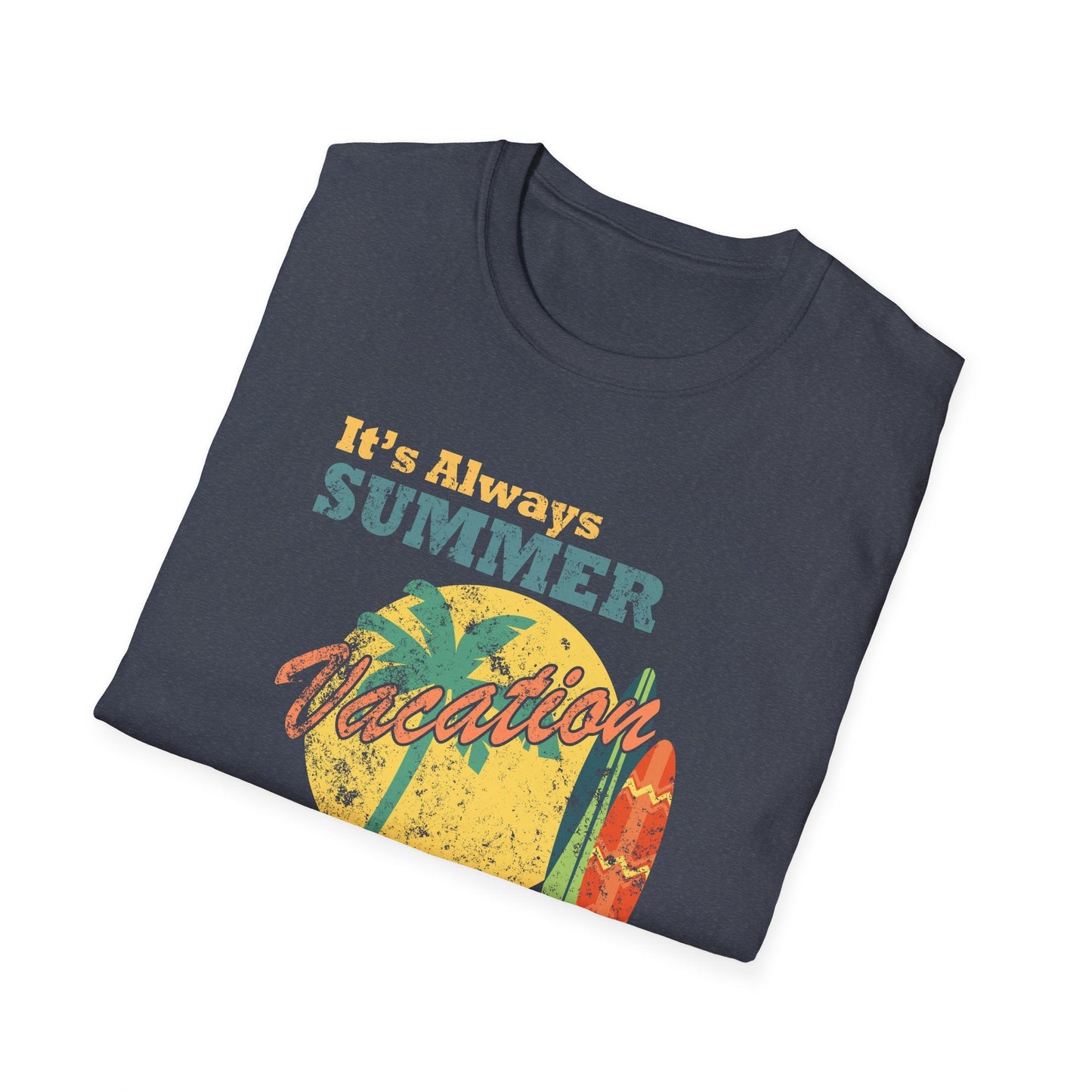 Summer Unisex T Shirt With Art Design Gildan Softstyle 64000 100 Percent Cotton Tee
