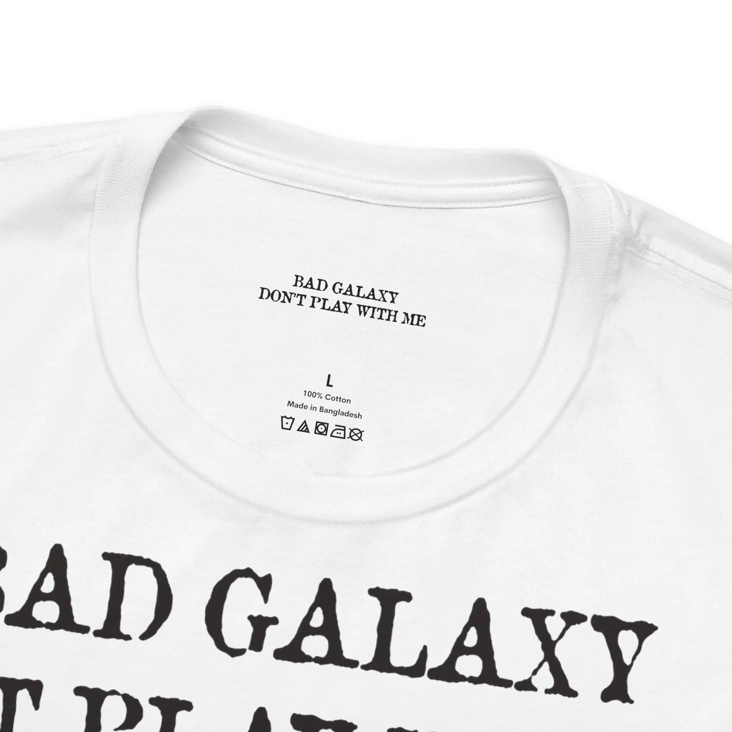 Bad Galaxy Skull T Shirt Made To Order 100 Percent Cotton USA Printed Tee With Eco Friendly Inks