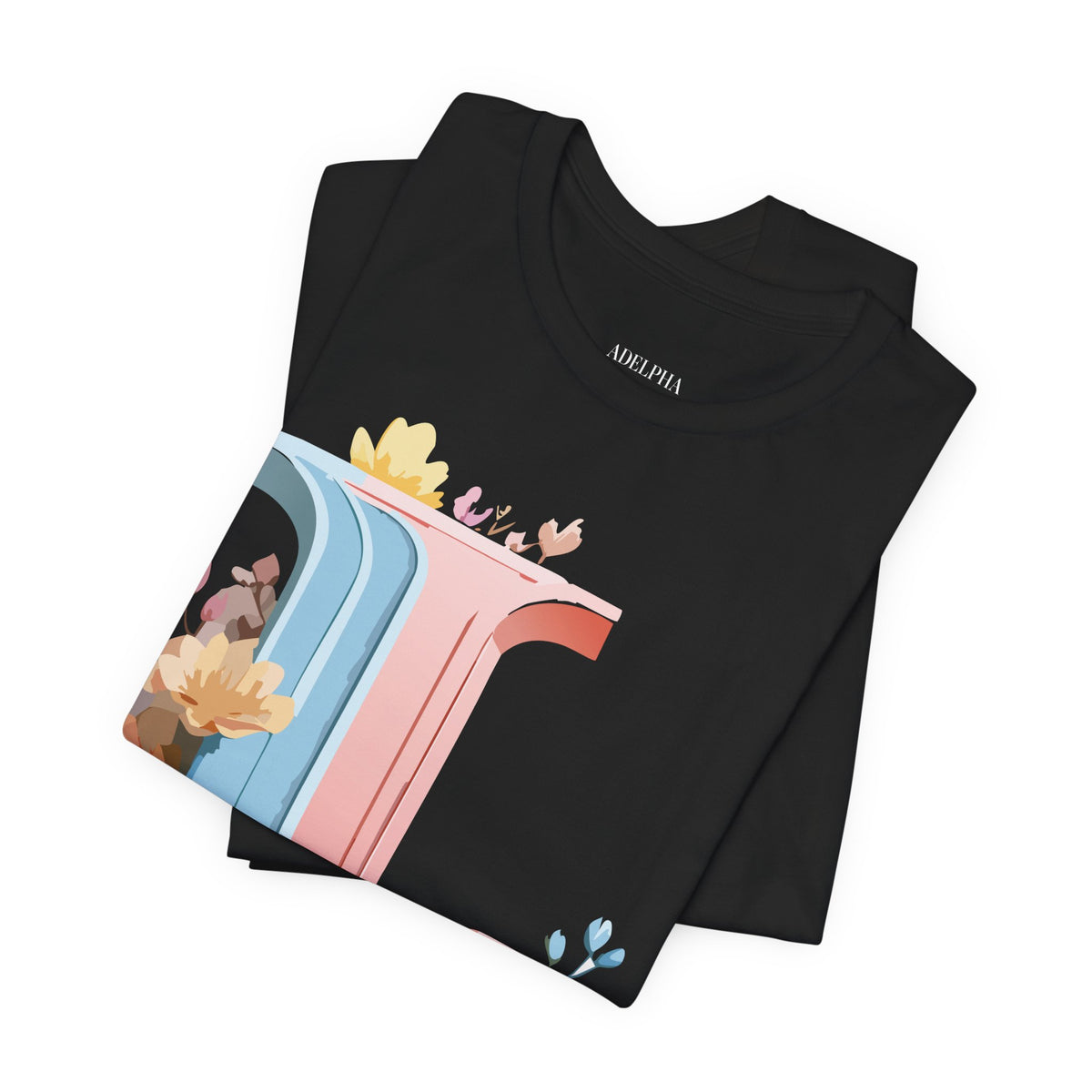 Letter L Graphic Unisex Cotton Bella+Canvas Tee with Art Letter Design