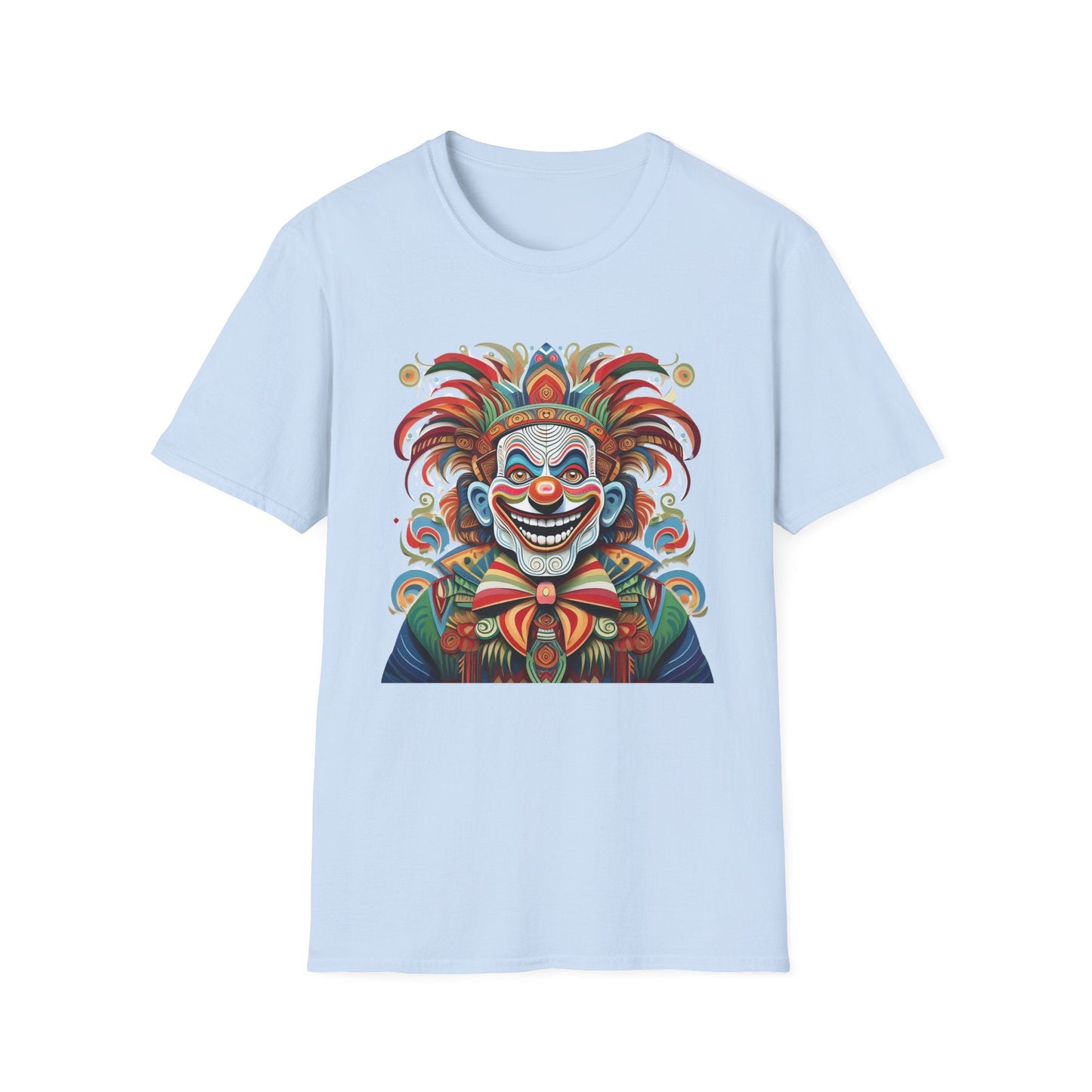 Clown Shirt Unisex Tee Funny Man Circus Shirt Scary Man Tee Gildan Softstyle 64000