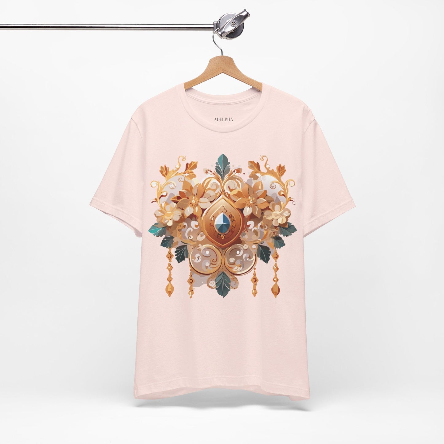 Jewelry Graphic Unisex 100 Cotton Vintage Treasure Art T-Shirt 34
