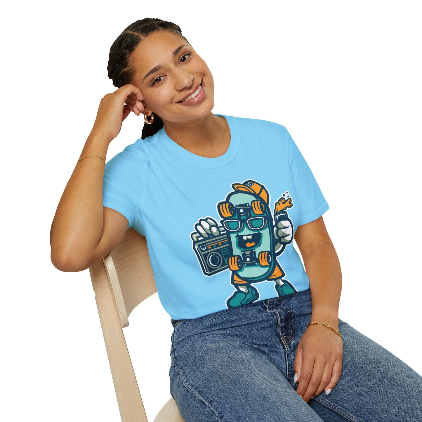 Cartoon Animation T Shirt Unisex Funny Tee Gildan Softstyle 64000 Ring Spun Cotton