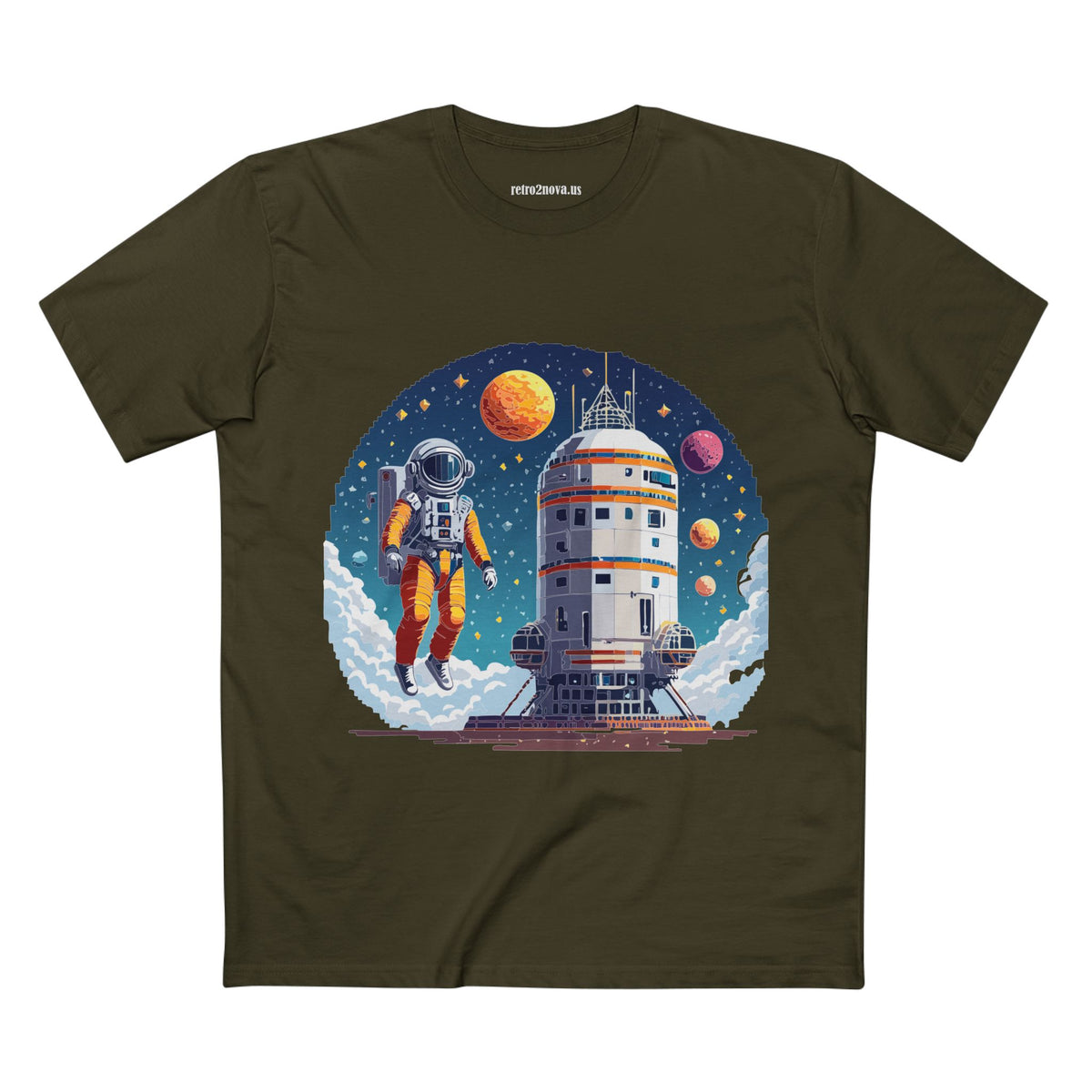 Cosmos Astronaut Graphic Tee Staple Unisex 100 Cotton Tee Shirt - CS-33