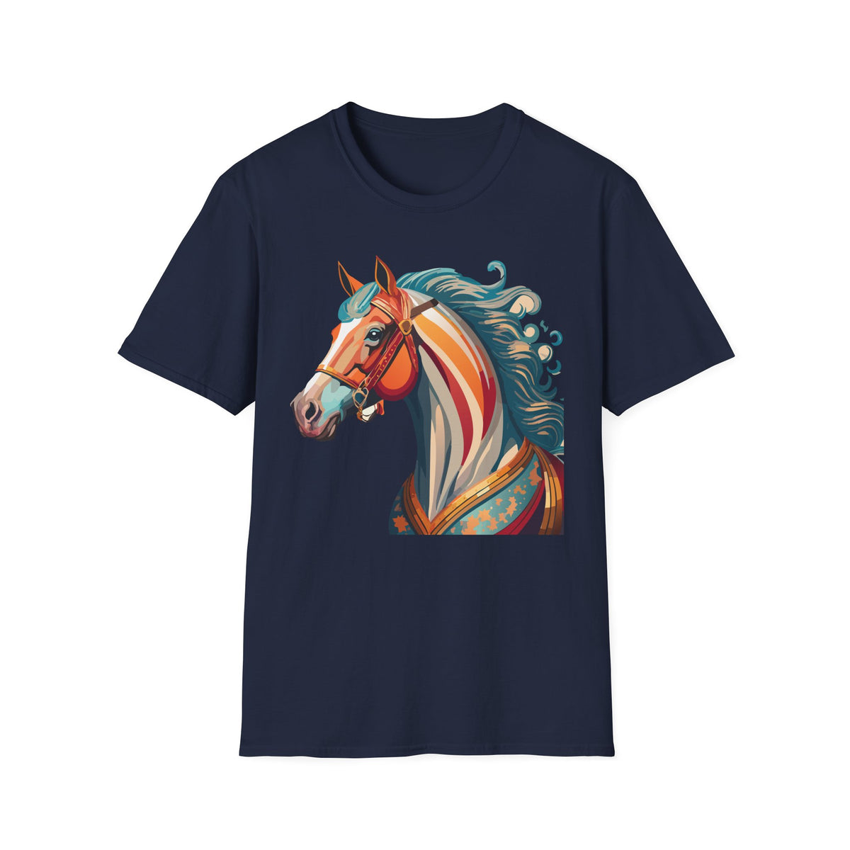 Colorful Abstract Horse T-Shirt | Artistic Stallion Tee