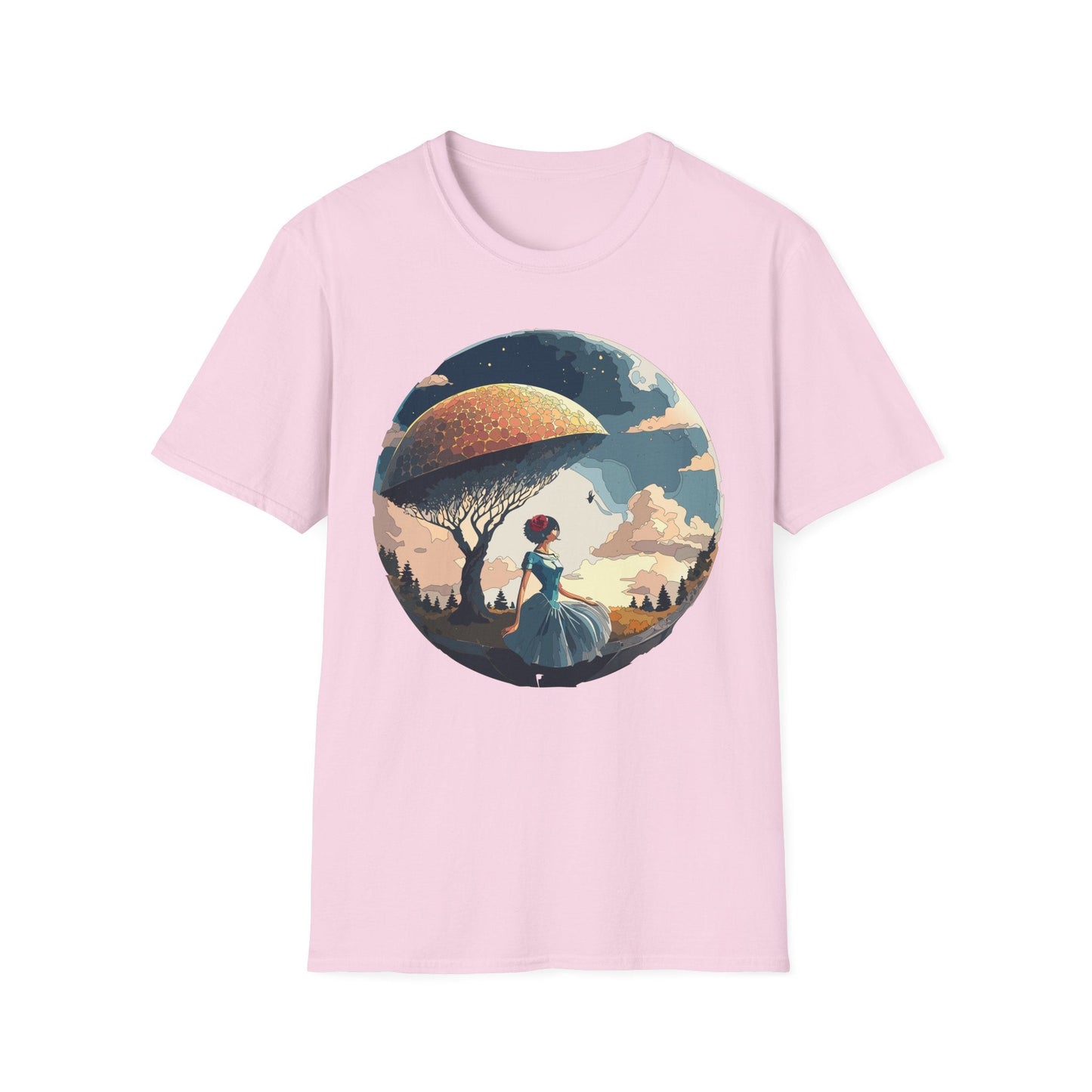 Womens Ladies Graphic T Shirts Art Design Shirt Gildan Softstyle 64000 Unisex Tee