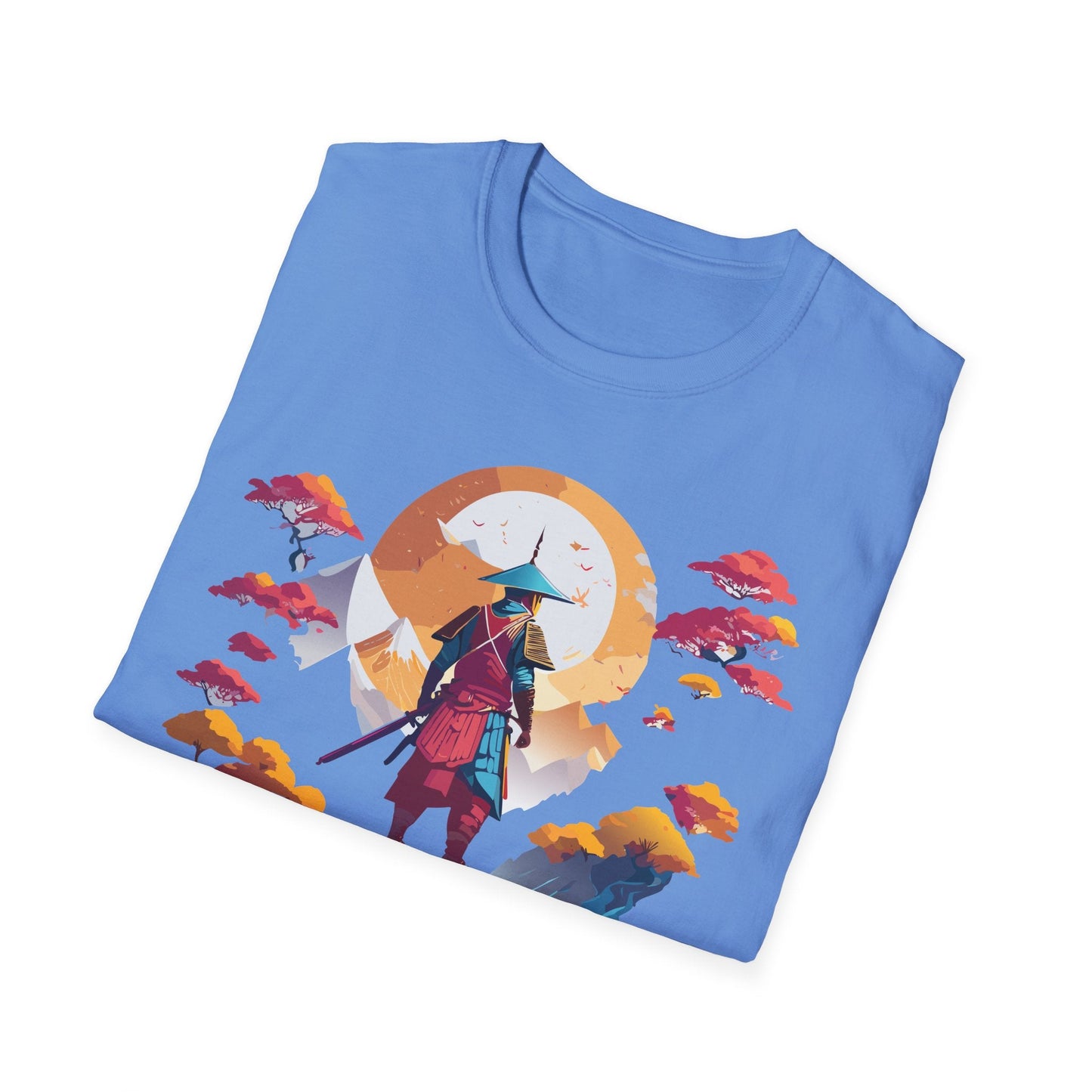 Gildan Softstyle 64000 Samurai T Shirt Unisex Cotton Tee With Samurai Design Relaxed Fit