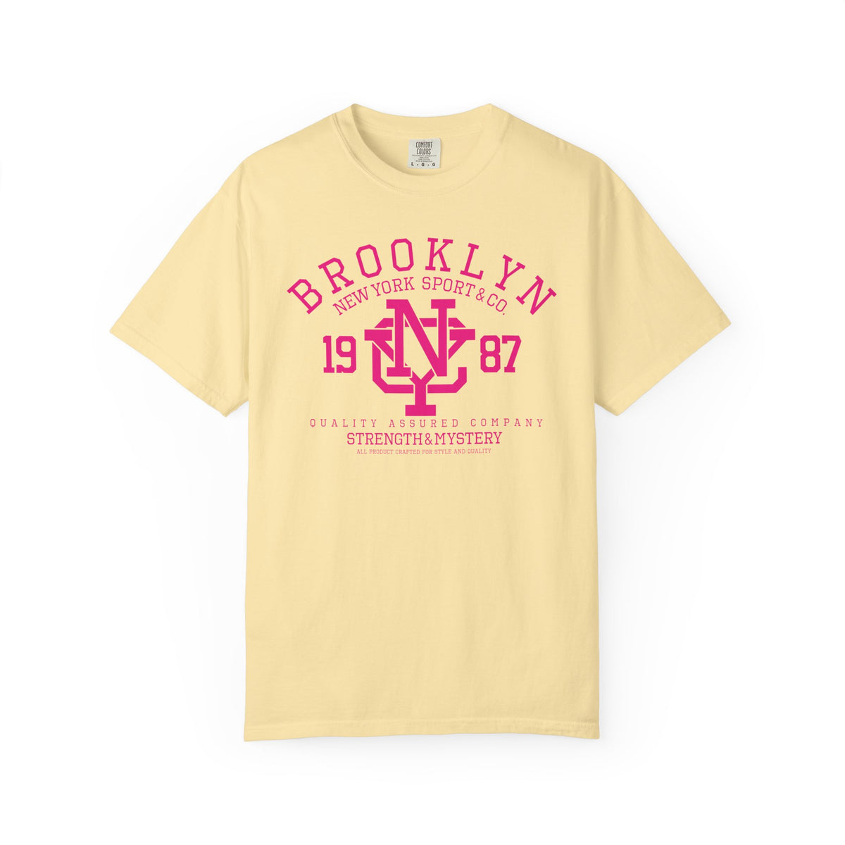 Brooklyn 1987 Athletic Logo Unisex Comfort Colors Garment-Dyed Heavyweight 100 Cotton Art Design T-Shirt w11