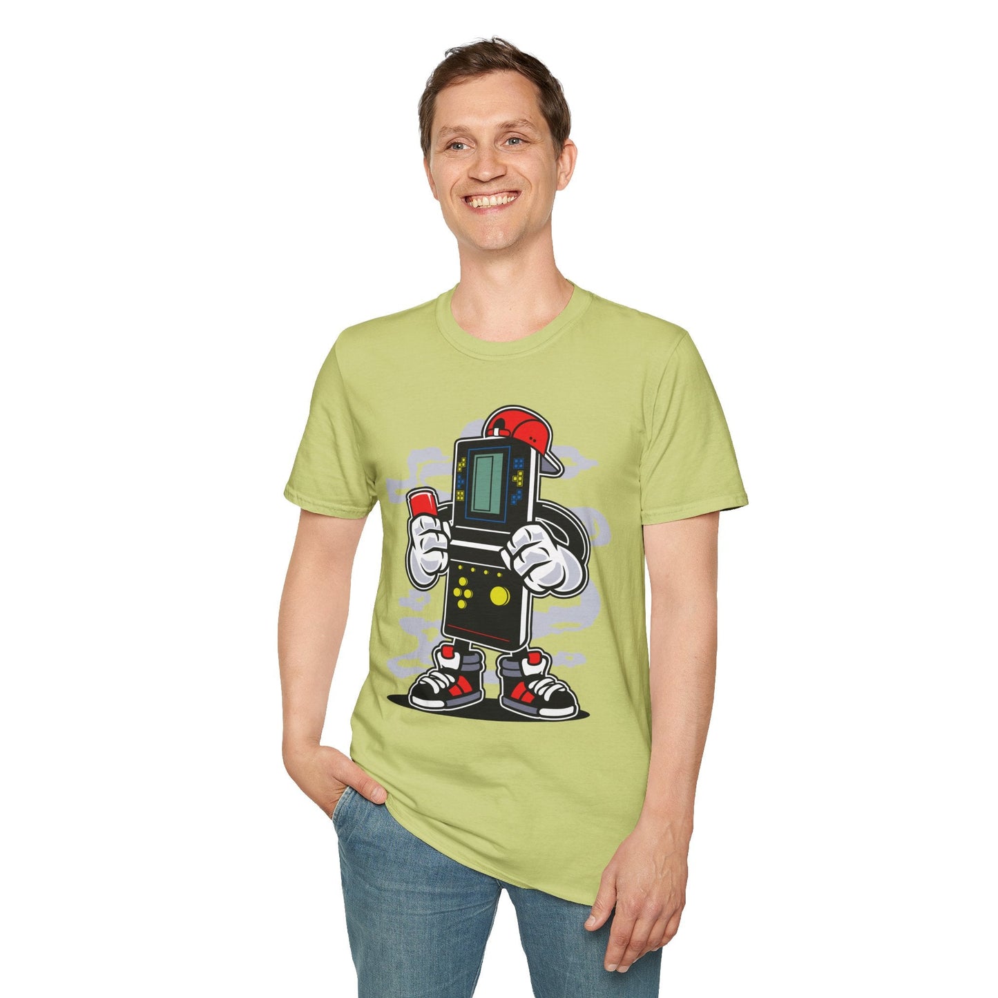 Cartoon T Shirt Animation Funny Unisex Softstyle 100 Percent Ring Spun Cotton Tee