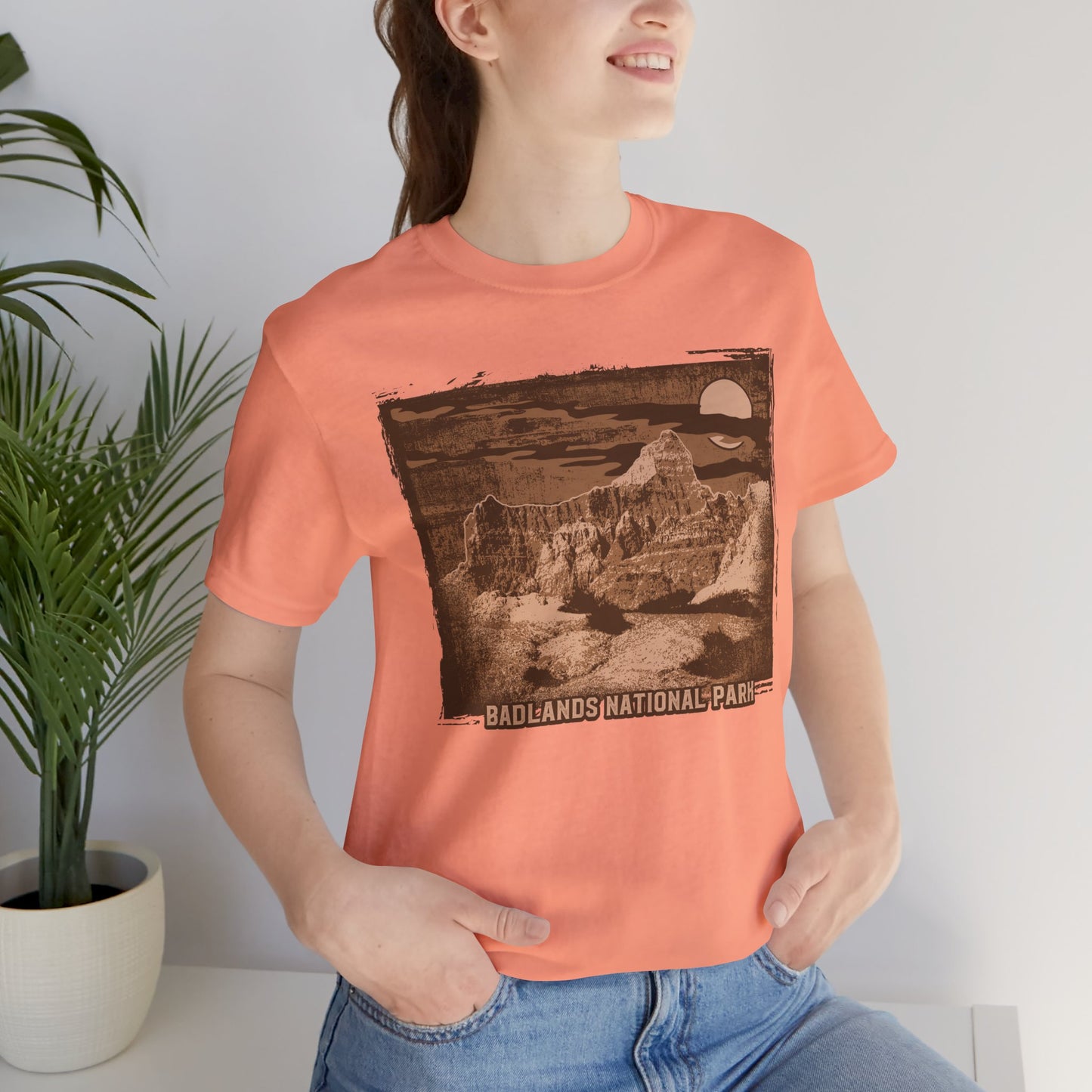 Badlands Retro Poster Graphic Design Tee, Badlands Shirt, Vintage Tees, Art Design T-Shirt, Graphic Tee, Retro Art Shirts