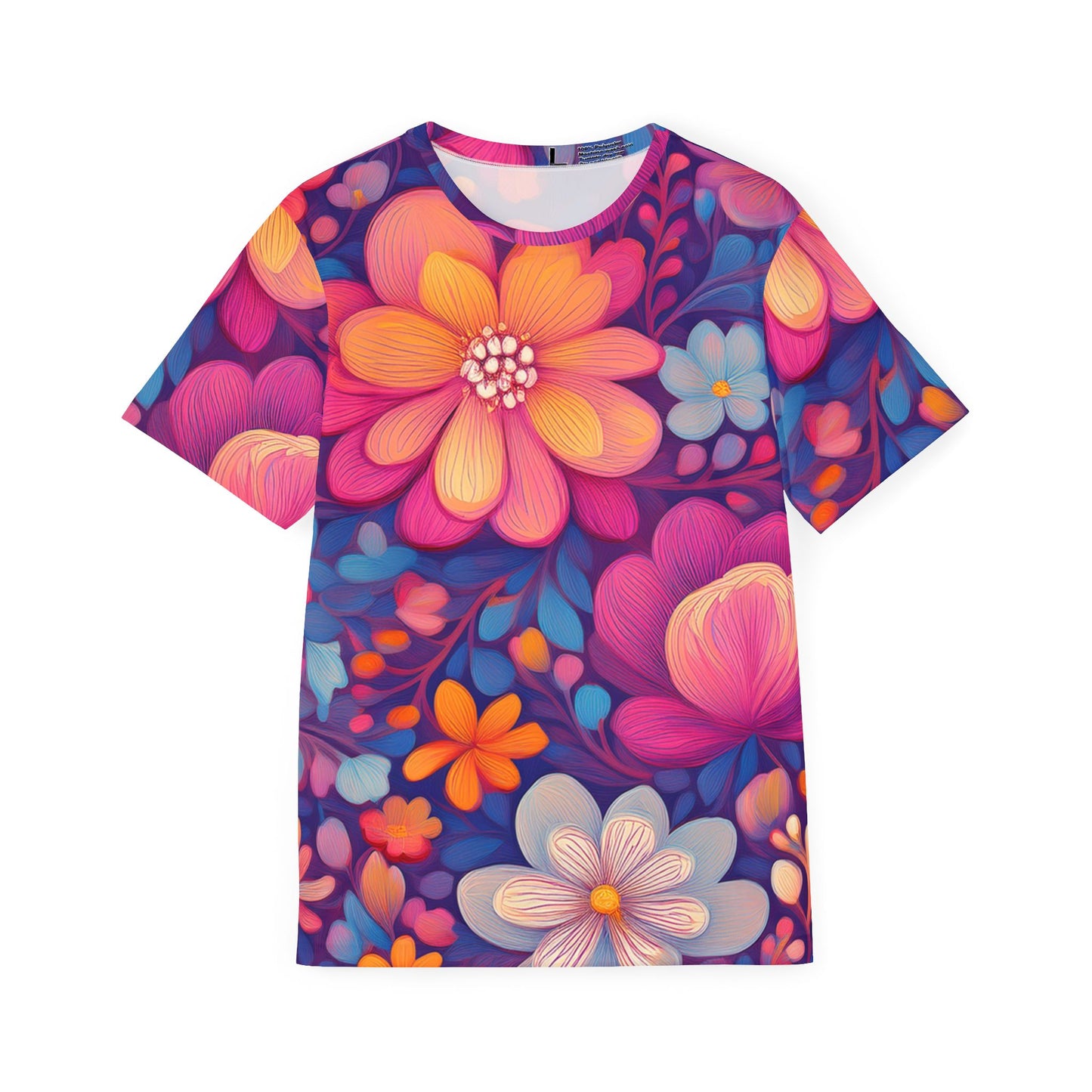 Unisex Floral Shirt, Floral Tee Shirt, Floral T-Shirt, T Shirt with Flowers 9