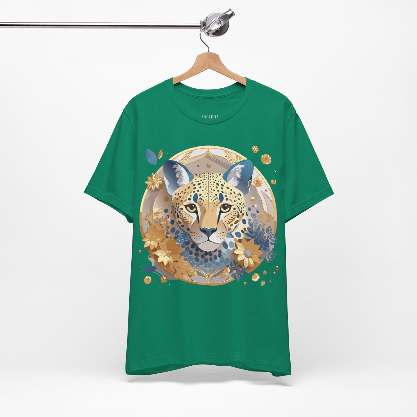 Adelpha Medallion Graphic Tee Unisex Short Sleeve Vintage Inspired Art Design Premium Cotton Jersey