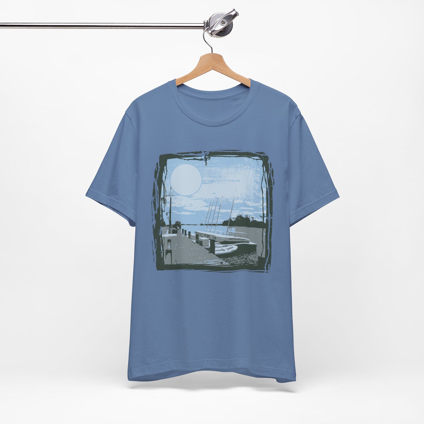 Yacht Club Retro Poster Graphic Design Tee, Yacht Club Shirt, Vintage Tees, Art Design T-Shirt, Graphic Tee, Retro Art Shirts