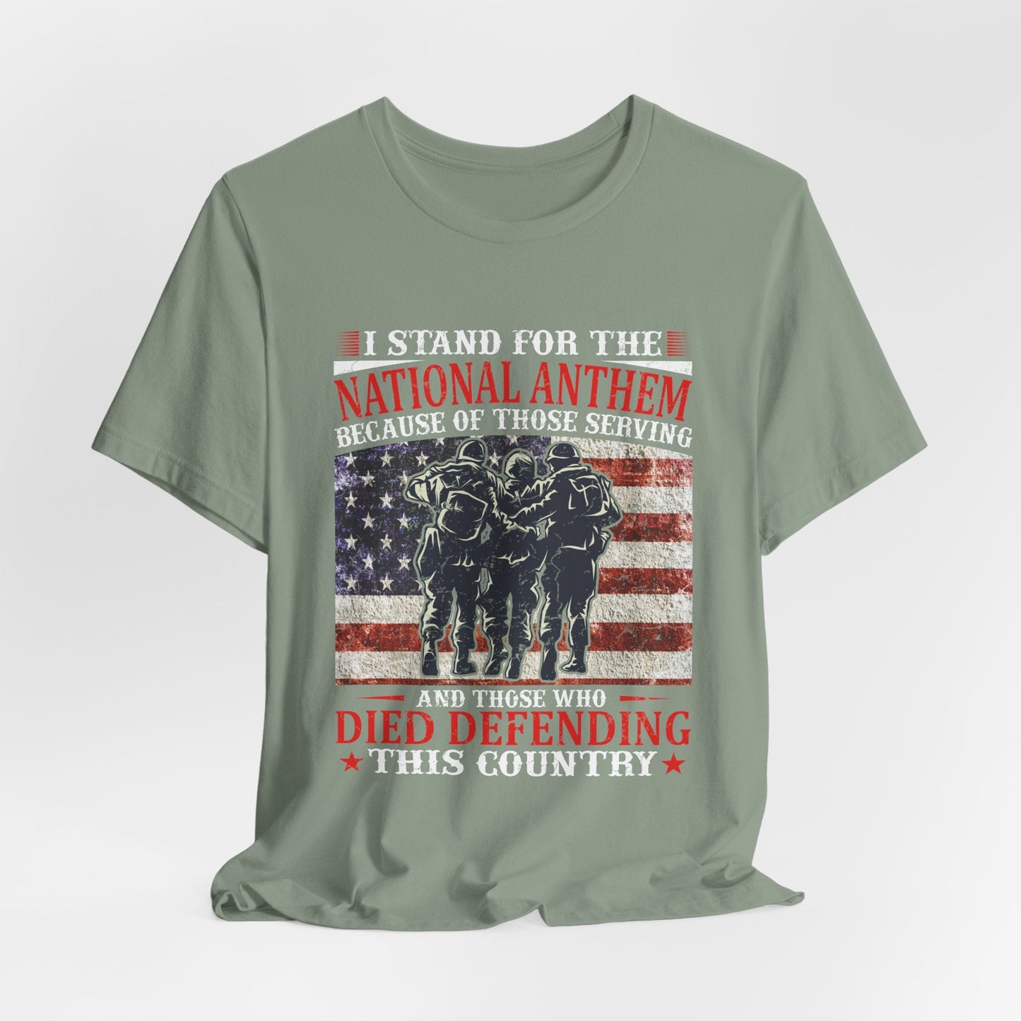 Army Veteran Patriotic Graphic Design Unisex Cotton T-Shirt v36