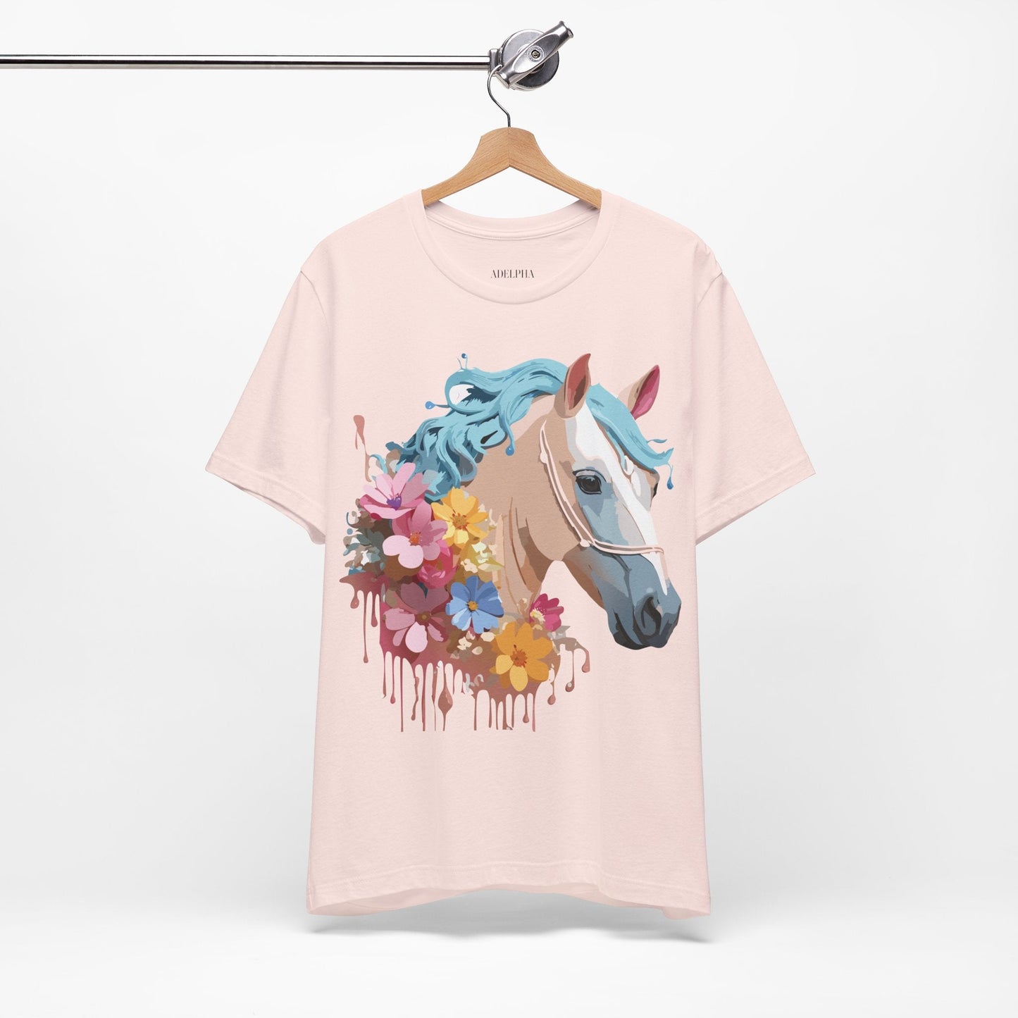 Horse Graphic Unisex 100 Cotton Vintage Animal Art T-Shirt 17