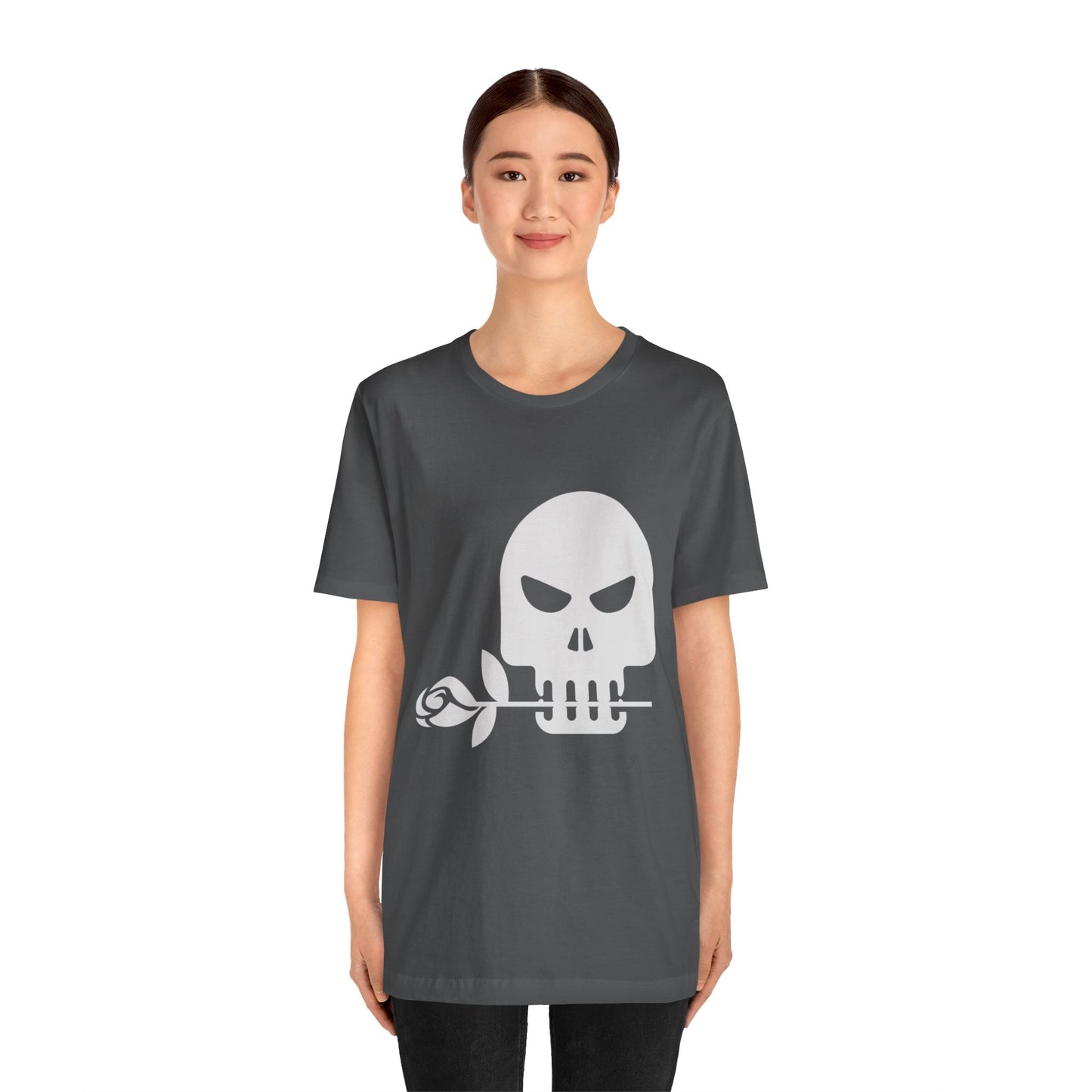 Unisex Cotton Tee Shirt with Skull