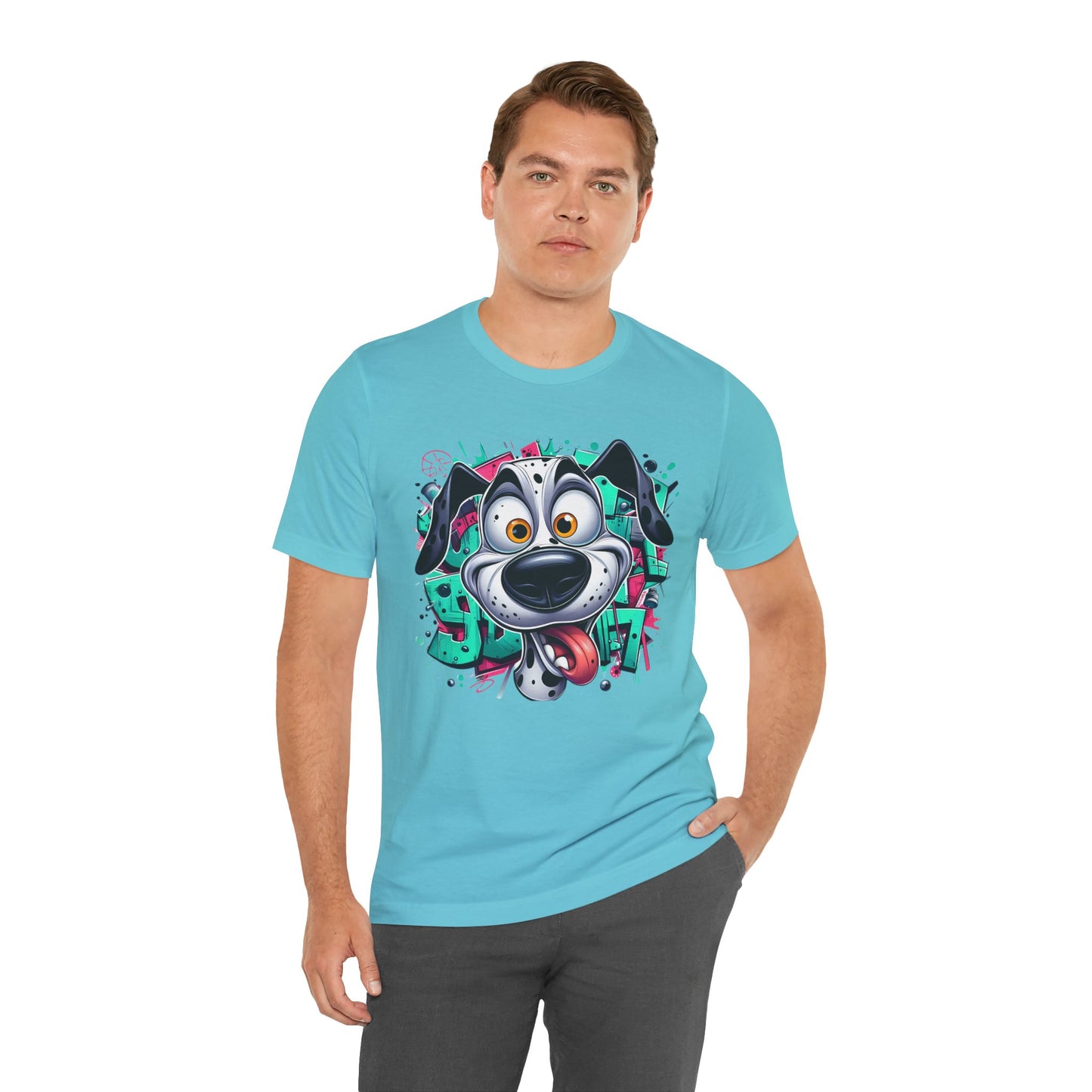 Viki Animal Tees, Dog Tee Shirt, Funny Dog T-Shirt, Art Design Top, Funny Animal T-Shirt, Graphic Tee