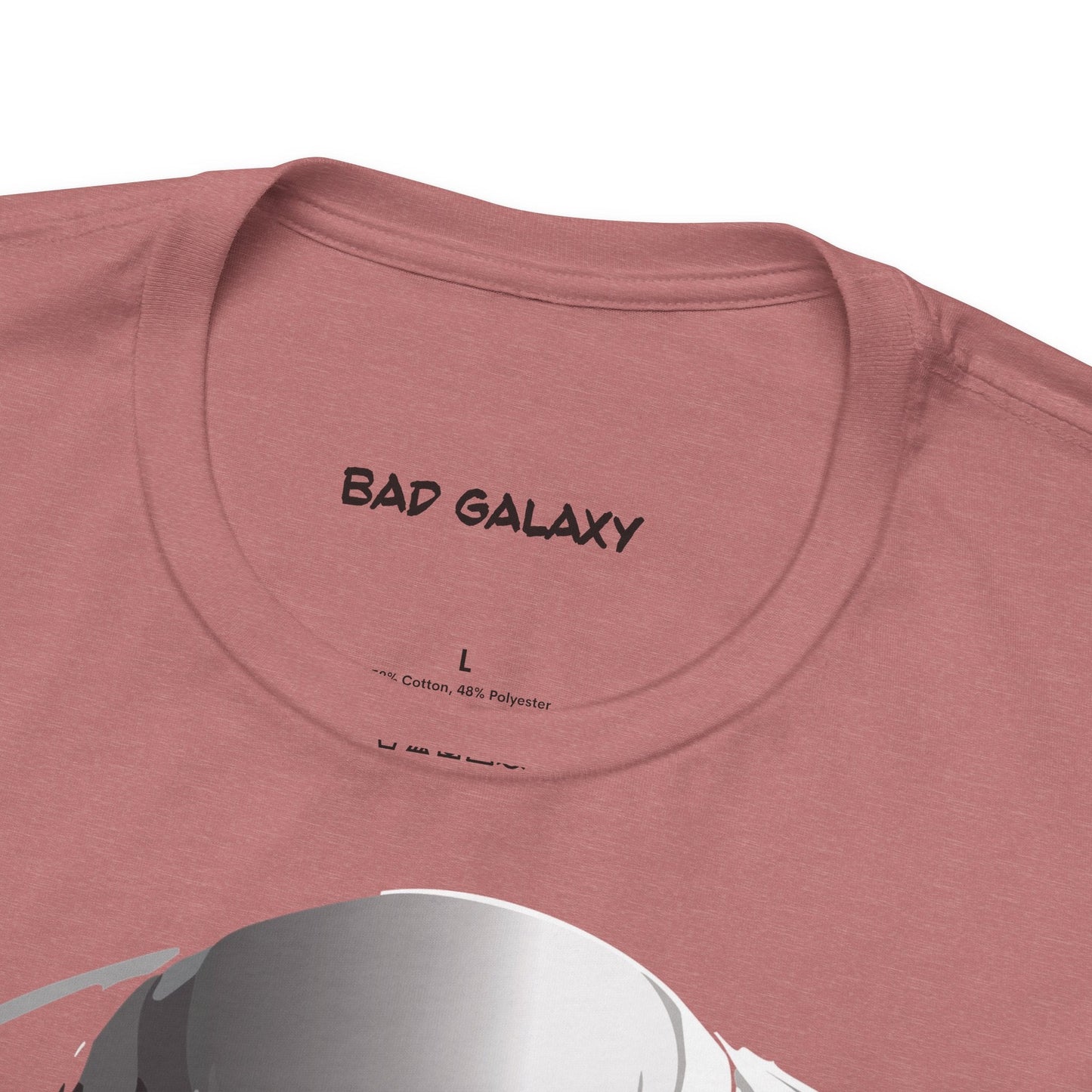 Tee Shirt With Alien From Bad Galaxy 100 Cotton Made In USA Eco Friendly Ink Graphic Edition