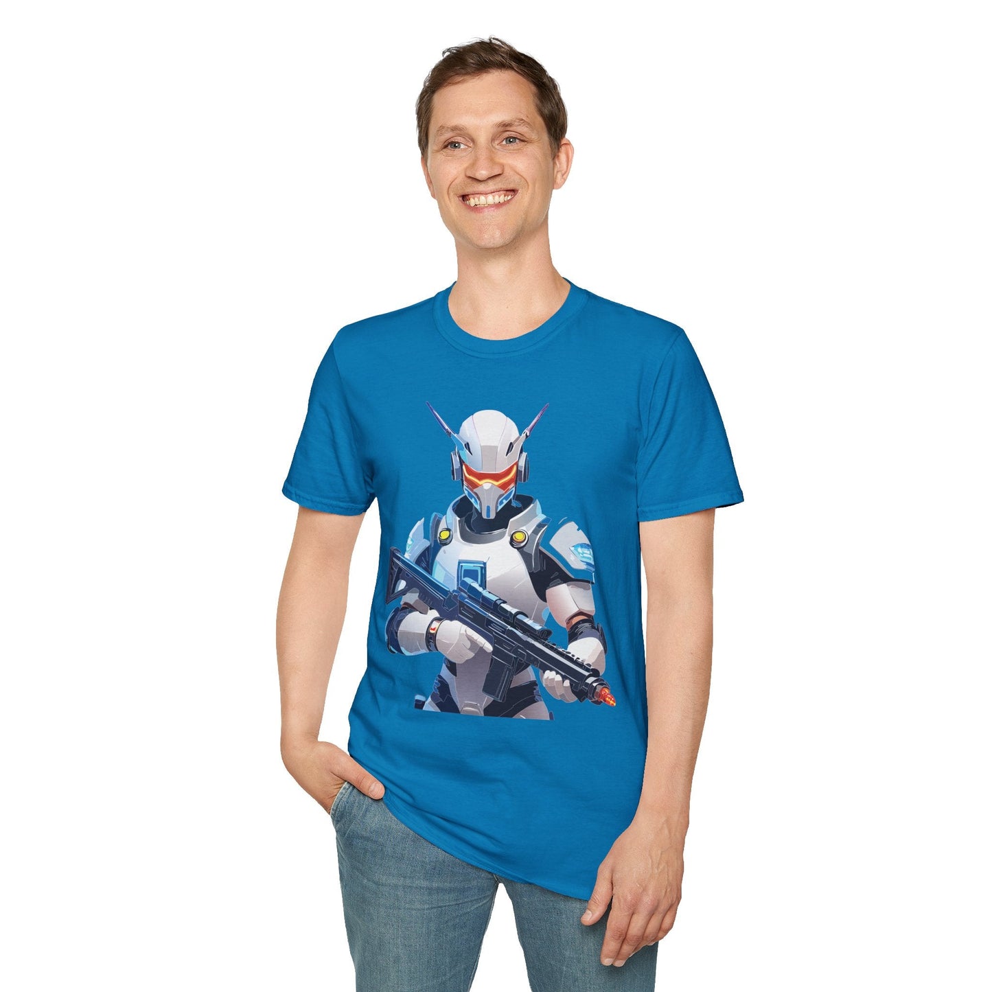 Robocop Graphic Unisex Cotton With Cyber Man Artwork Tee 1