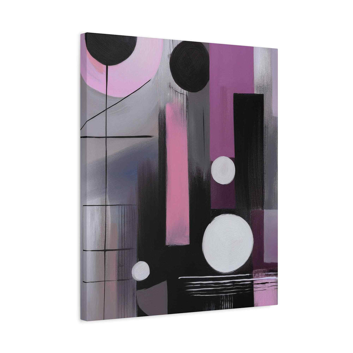 Abstract Geometric Painting Print Canvas 20x24,20x30,24x30 24x32,24x36,30x40 32x48,36x48,40x60 Pine-Wood Inner Frame ABS-44