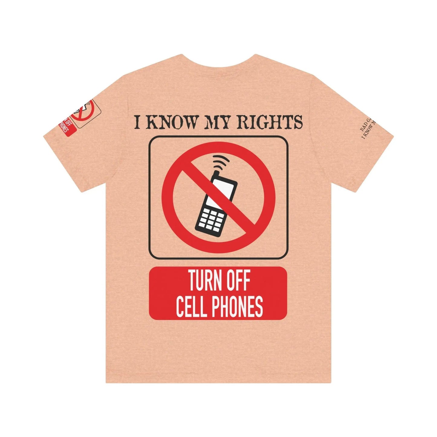 Red Stamp Tee Shirt Made In USA With 100 Percent Cotton Eco Inks From Bad Galaxy Official