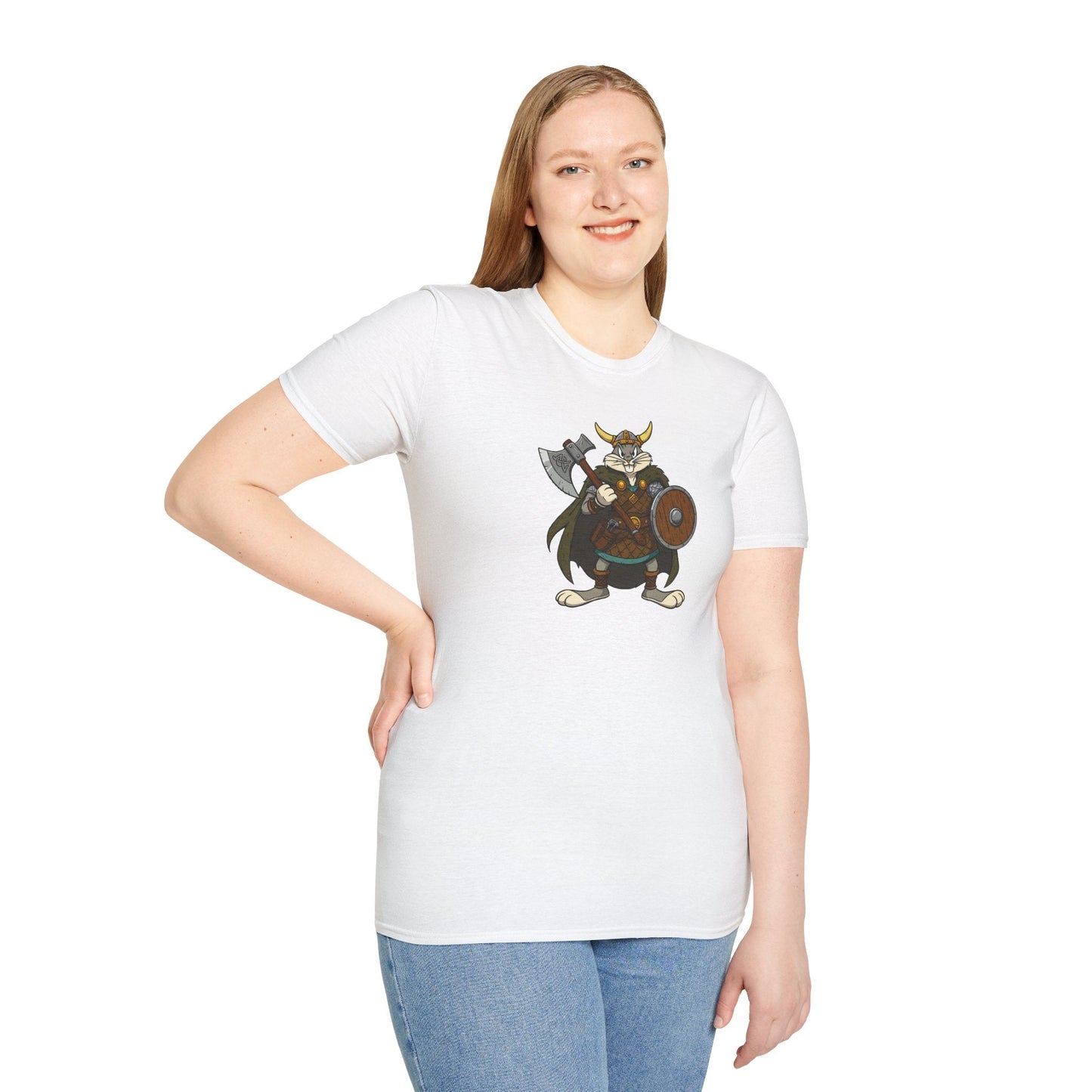 Bugs Bunny T Shirt Cartoon Design Unisex Graphic Tee Gildan Softstyle 64000 Animation Artwork