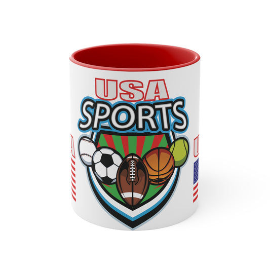 Kaffee- und Teetasse mit Sport-Logo-Art-Design