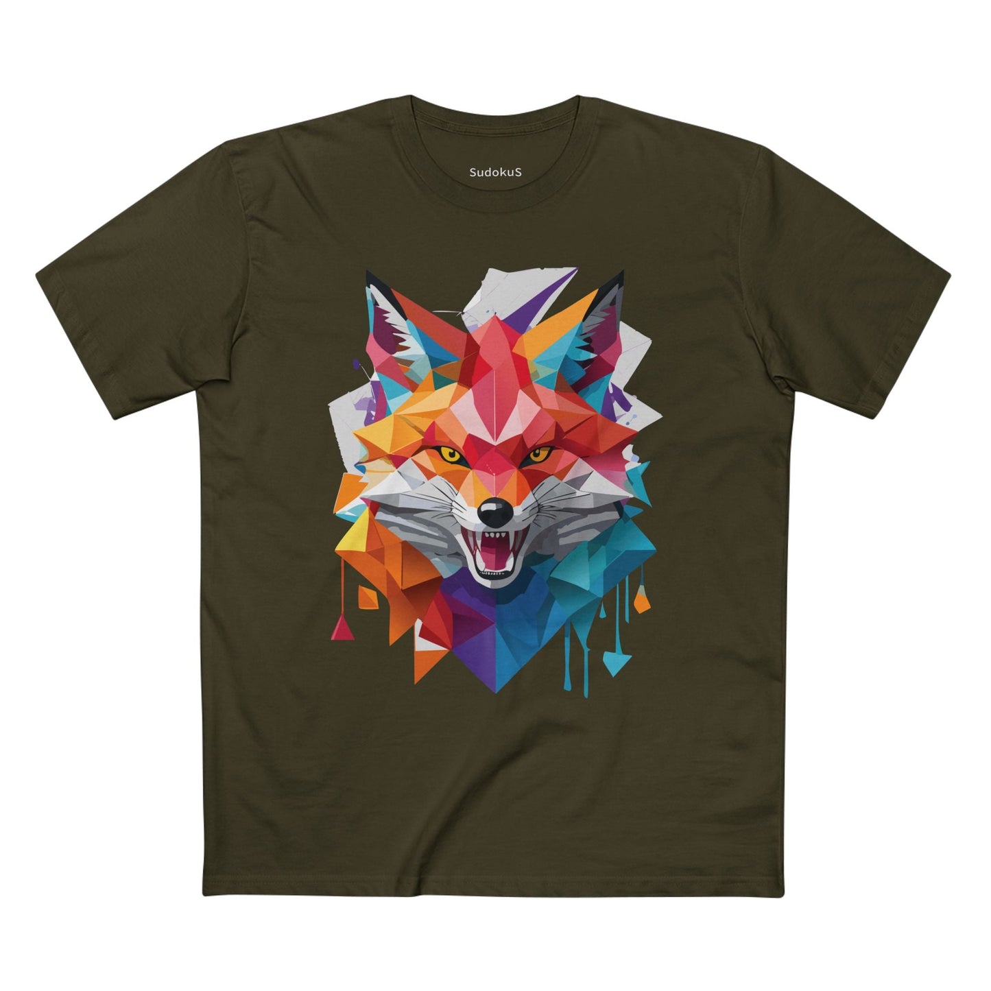 Fox Graphic Unisex 100 Cotton Staple Tee with Animal Design Artwork 21