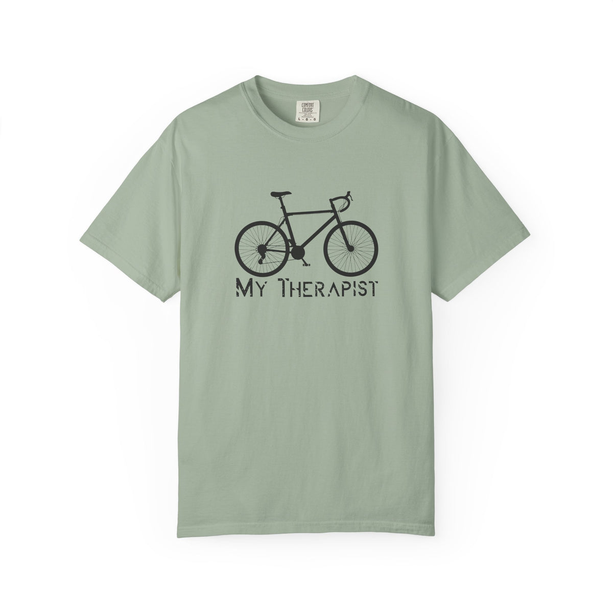 Bicycle My Therapist Bike Cycling Unisex Comfort Colors Garment-Dyed Heavyweight 100 Cotton Art Design T-Shirt w59