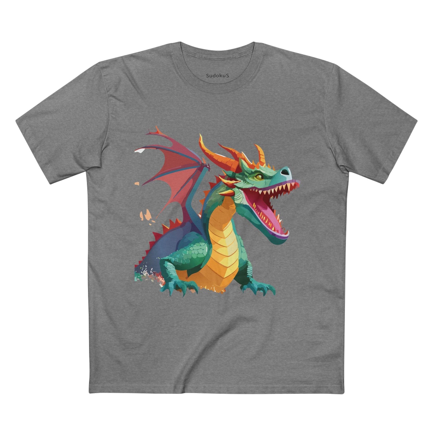 Dragon Graphic Unisex 100 Cotton Staple Tee 3