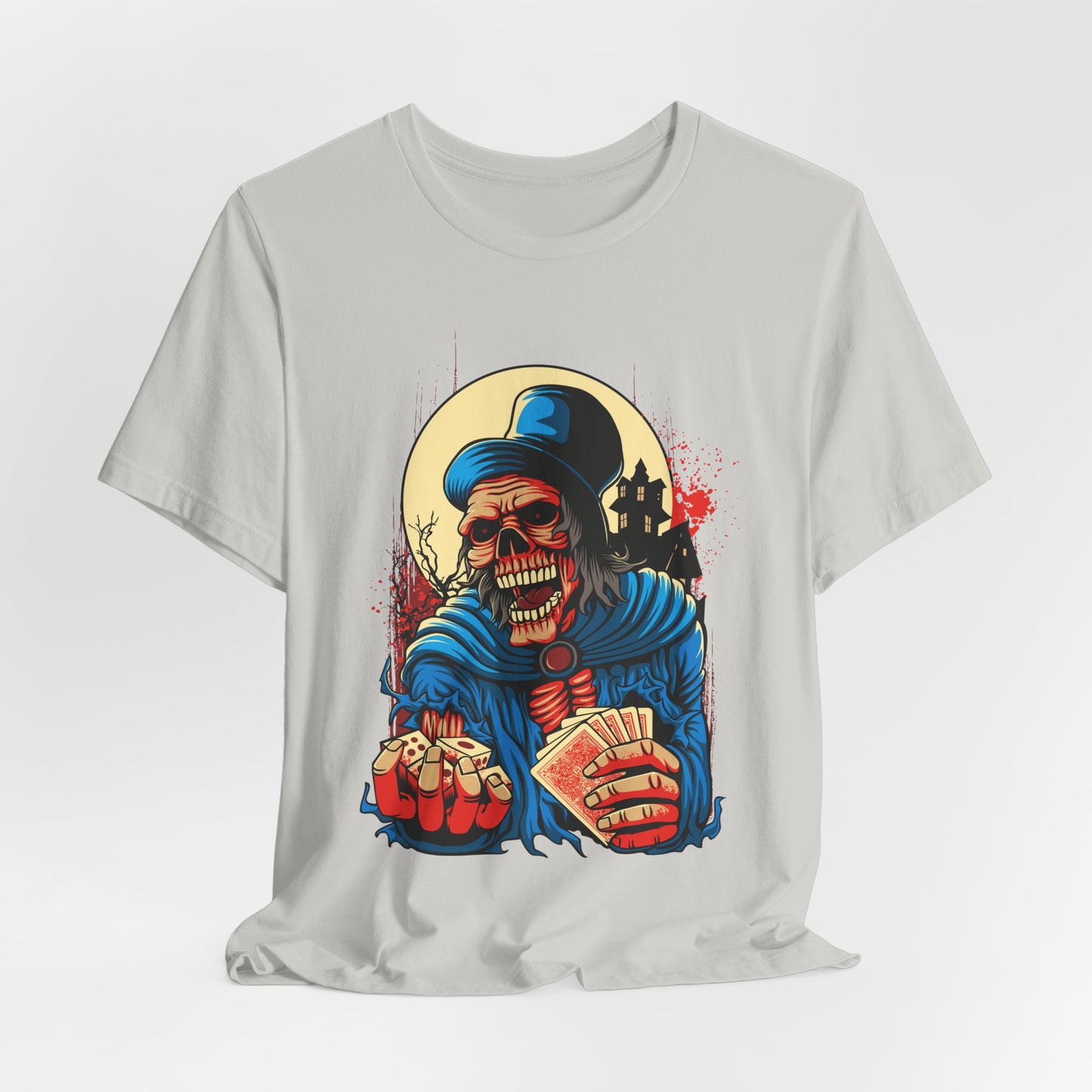 Skull Graphic Design Tee, Skull Shirt, Vintage Tees, Art Design T-Shirt, Graphic Tee, Art Shirts - 1