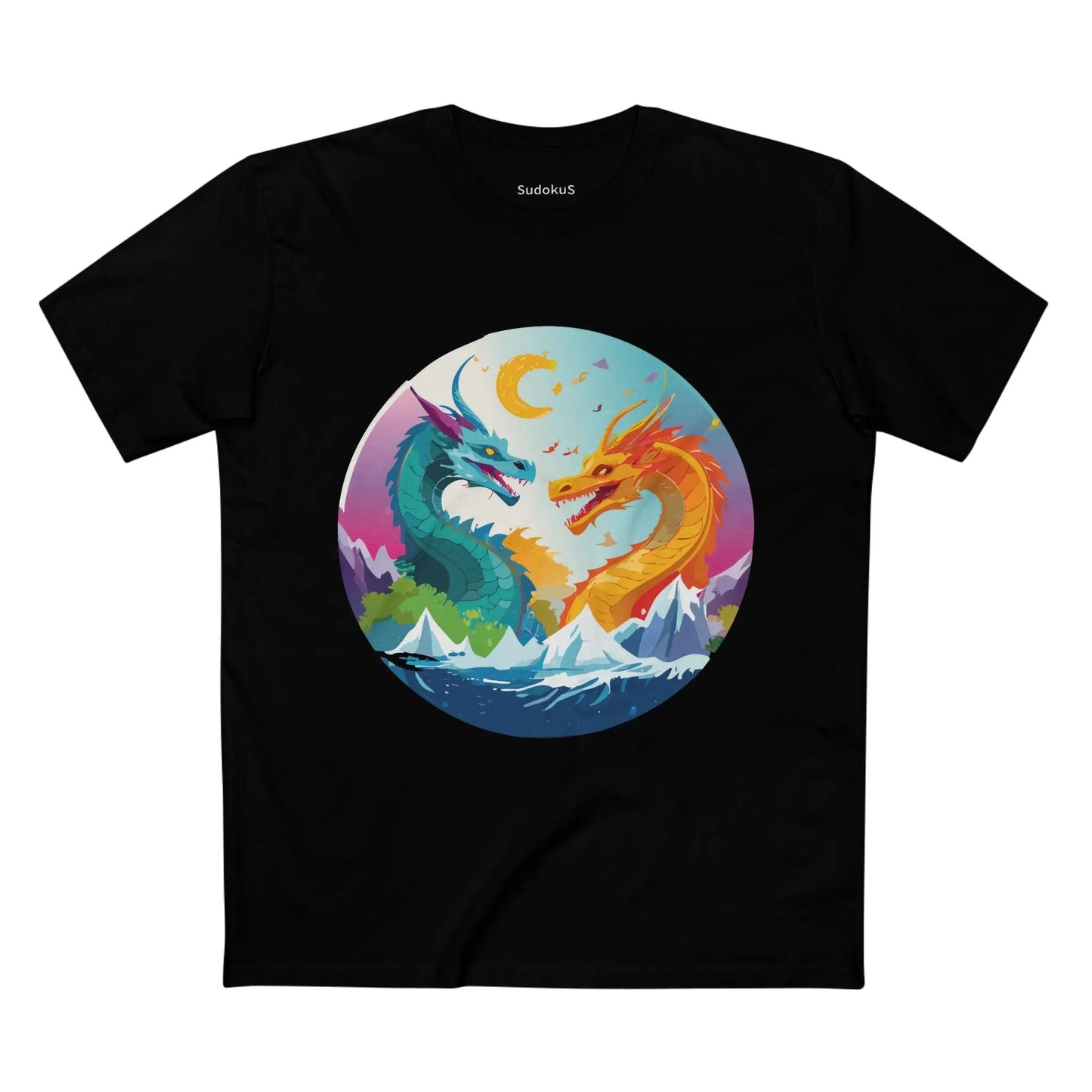 Dragon Graphic Unisex 100 Cotton Staple Tee 17