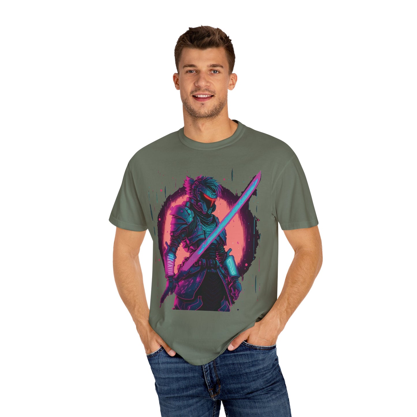 Unisex T-shirt with Knight in Armor