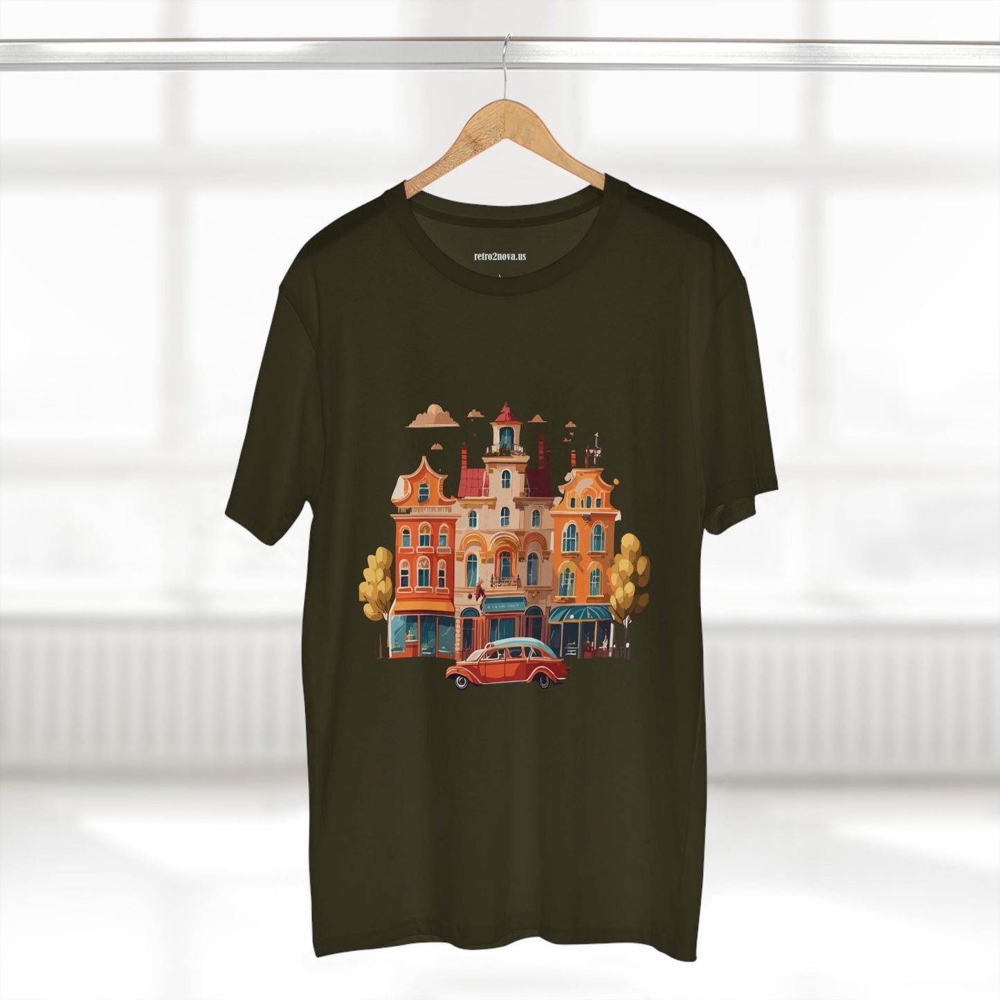 Retro Car Shirts Vintage Car Shirts RC22 Unisex Premium Cotton Tee With Original Art Design