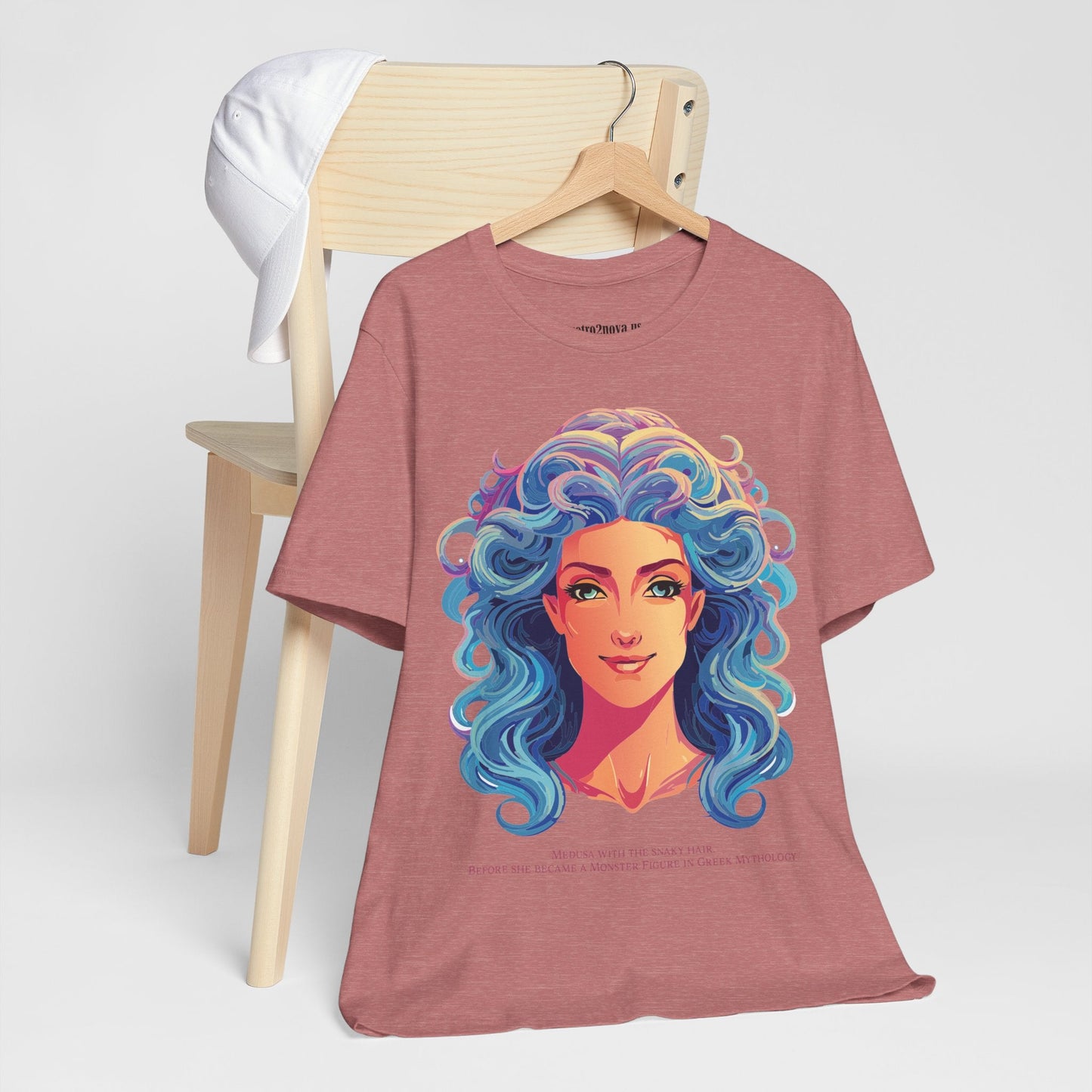 Goddess Medusa Graphic Cotton T Shirt Unisex Jersey Short Sleeve Original Artwork By Retro2Nova