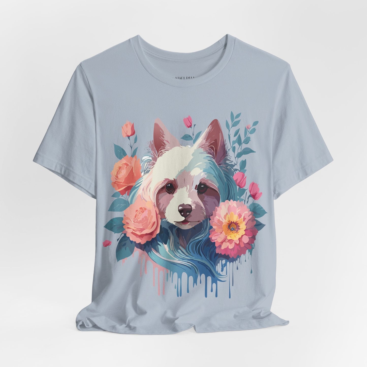 Adelpha Unisex Graphic Dog Shirt Short Sleeve Tee With Vintage Inspired Artwork Design
