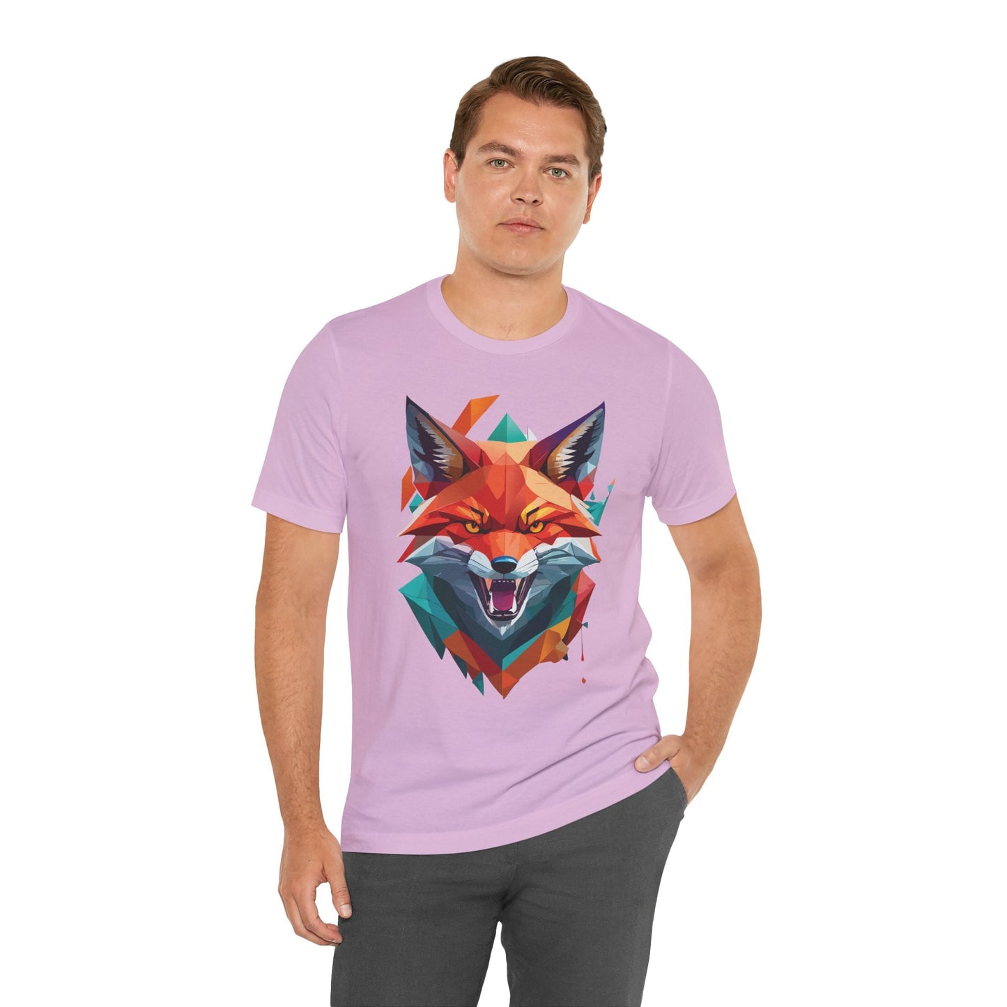 Unisex Animal Print Tee Shirt With Wild Animals Art Design For Men Women Soft Cotton