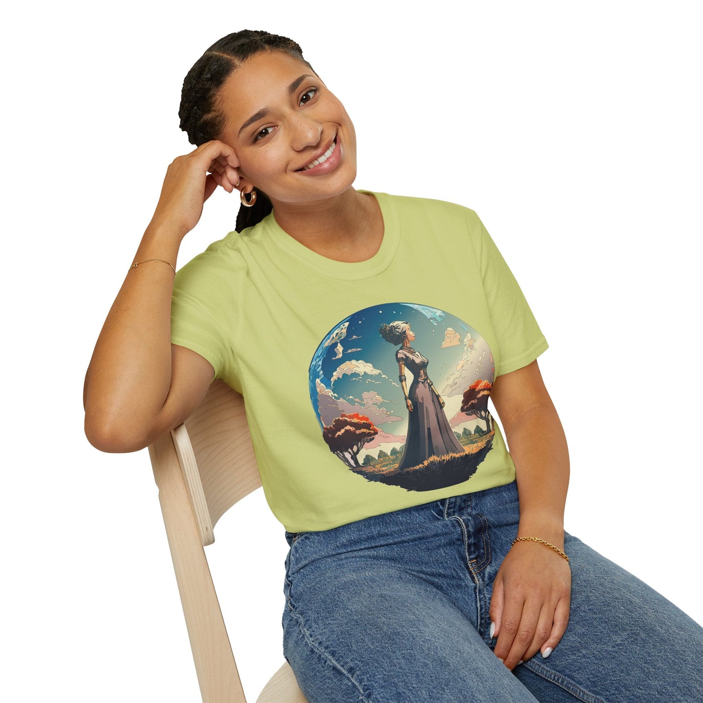 Womens Graphic T Shirt Art Design Tee Gildan Softstyle 64000 Unisex Cotton Short Sleeve