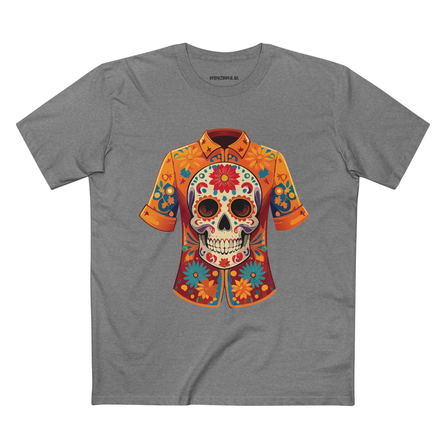 Skull Shirt Skeleton Shirt Unisex Premium Cotton Tee With Original Art Design Retro2Nova