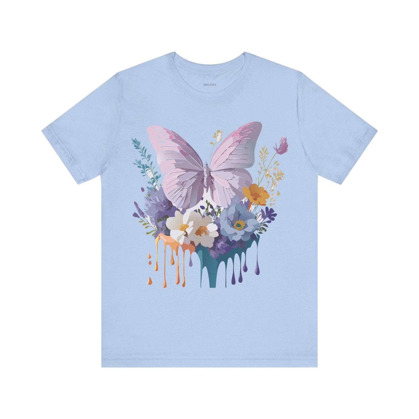 Adelpha Graphic Butterfly Unisex Short Sleeve Graphic Tee Art Design