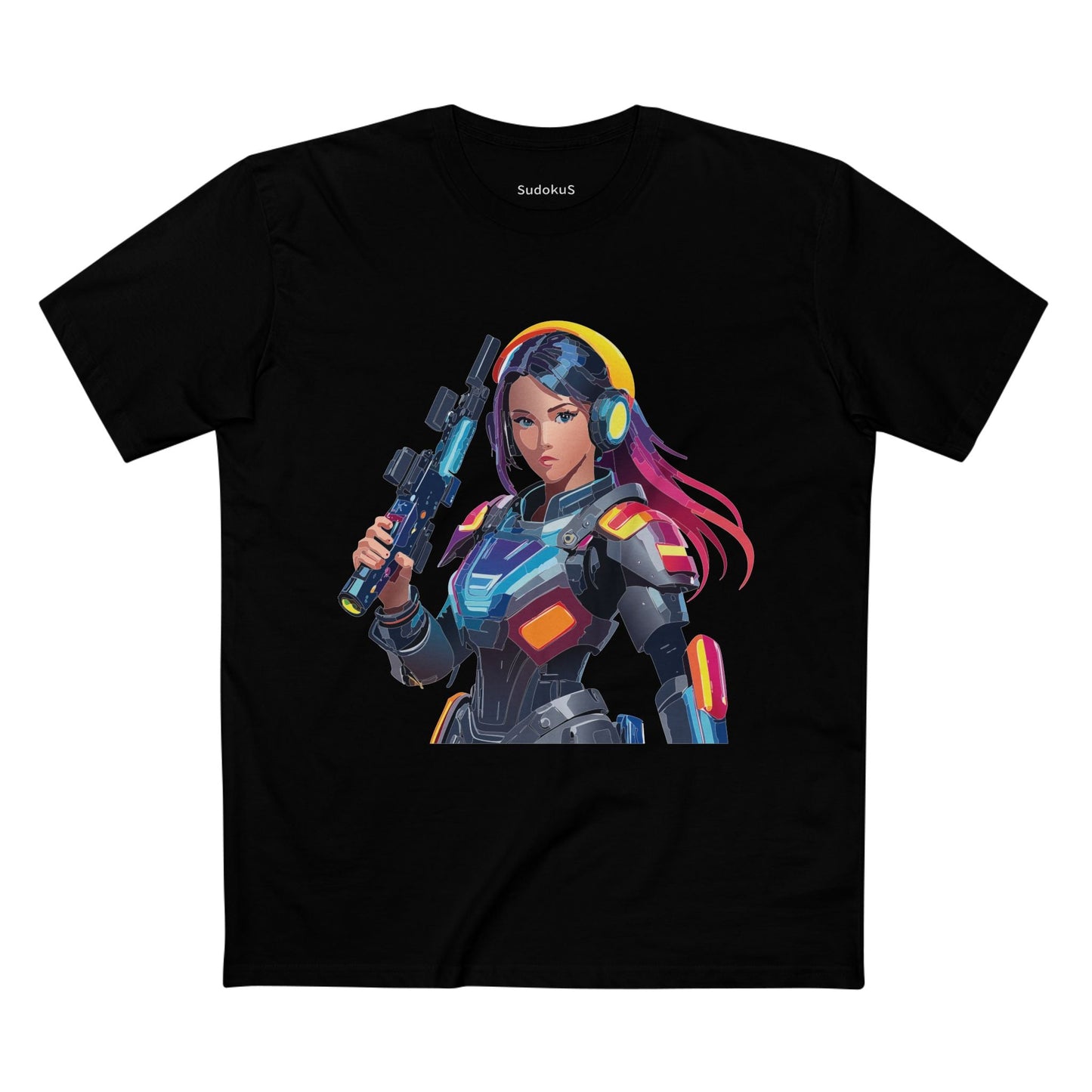 Army-woman Graphic Unisex 100 Cotton Staple Tee 20