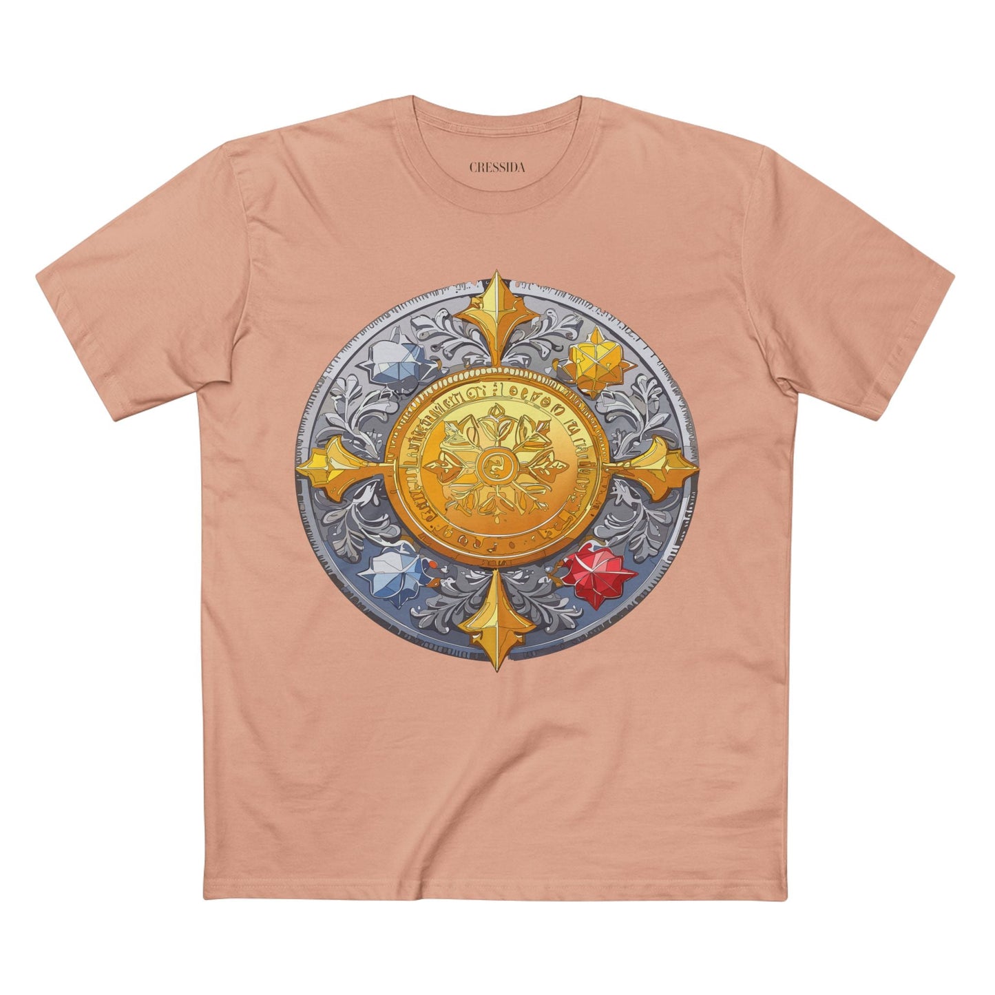 Antique Gold Coin Graphic Design T-Shirt Unisex 100 Cotton With Golden Print Artwork Tee 2